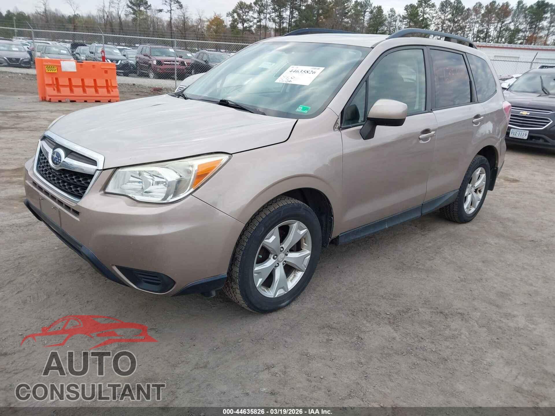 SUBARU FORESTER 2014 - JF2SJAECXEH484686