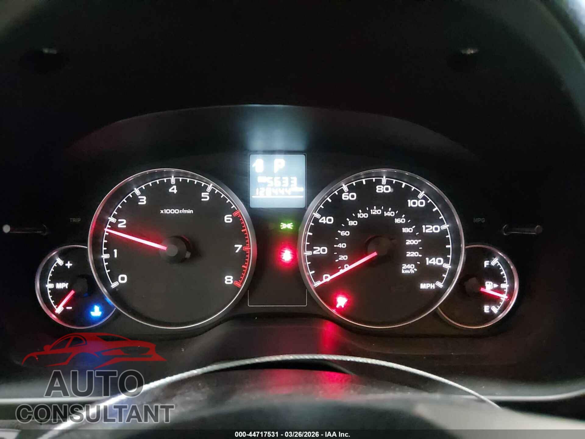 SUBARU OUTBACK 2014 - 4S4BRBAC8E3271005