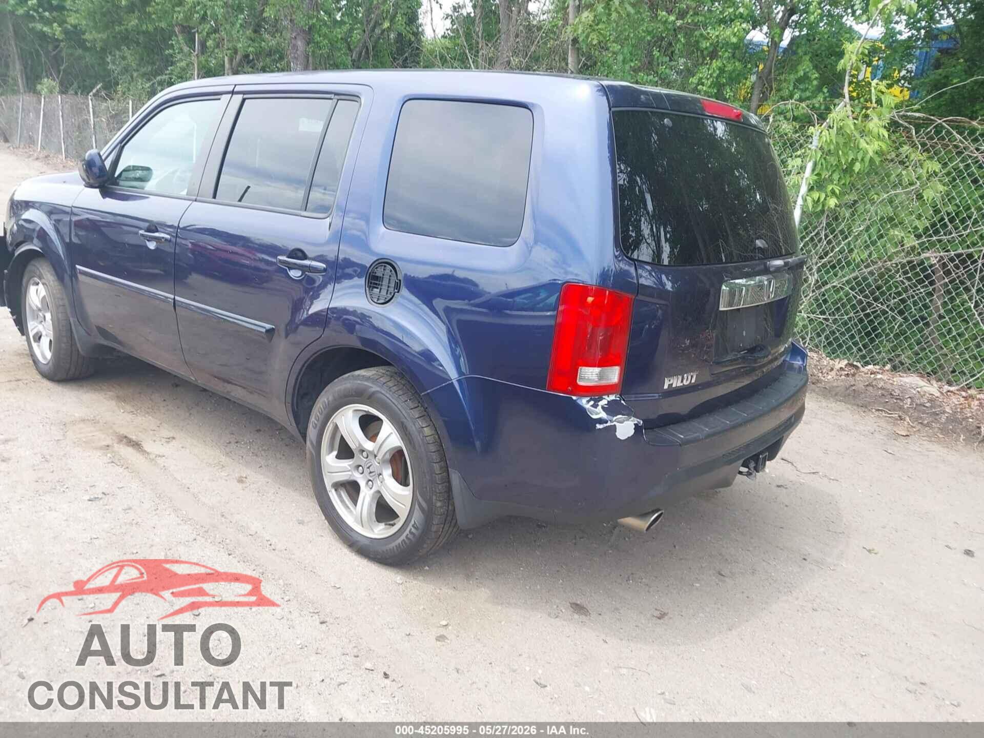 HONDA PILOT 2013 - 5FNYF4H59DB079247