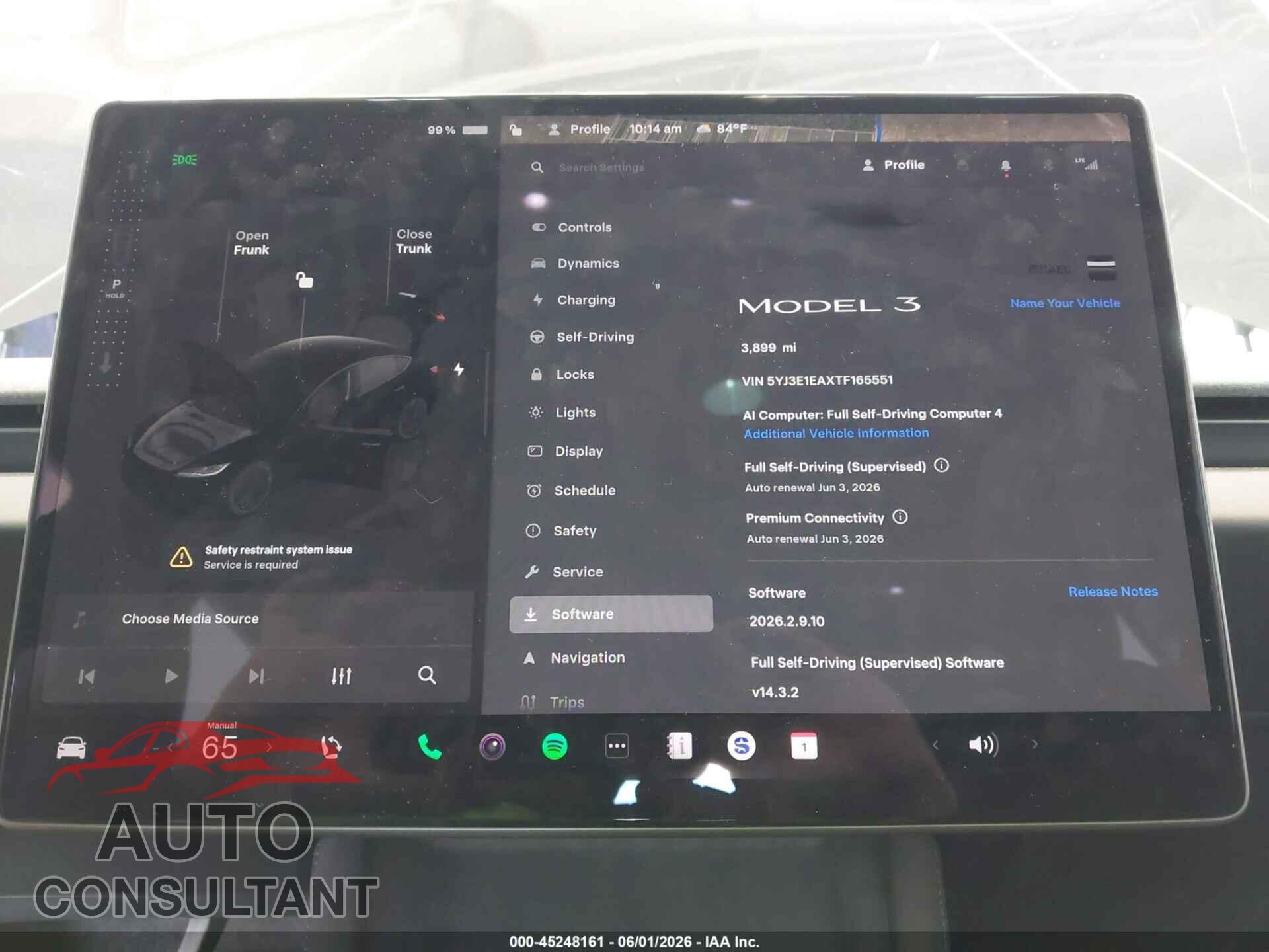 TESLA MODEL 3 2026 - 5YJ3E1EAXTF165551