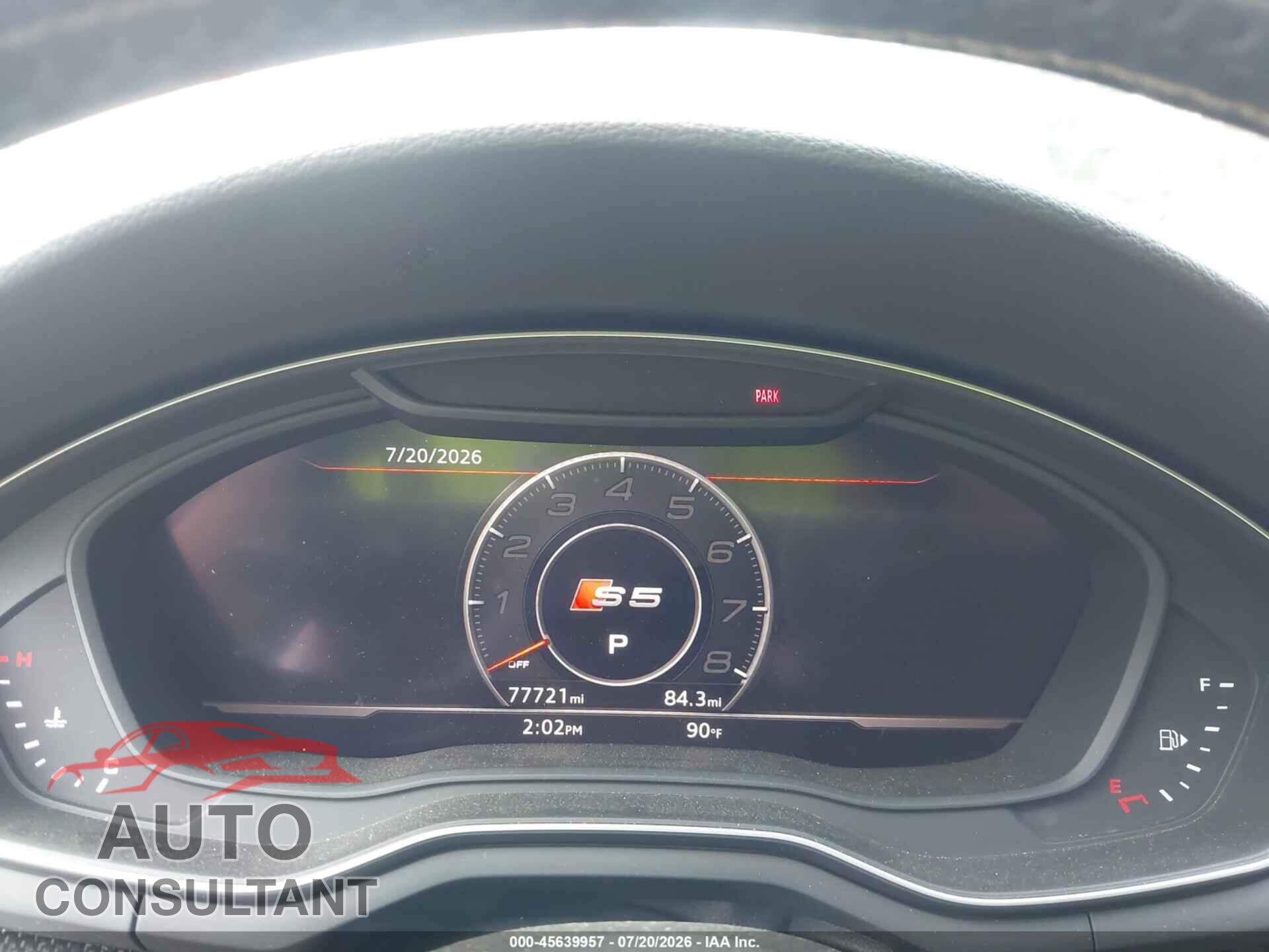 AUDI S5 2019 - WAUC4CF51KA008639