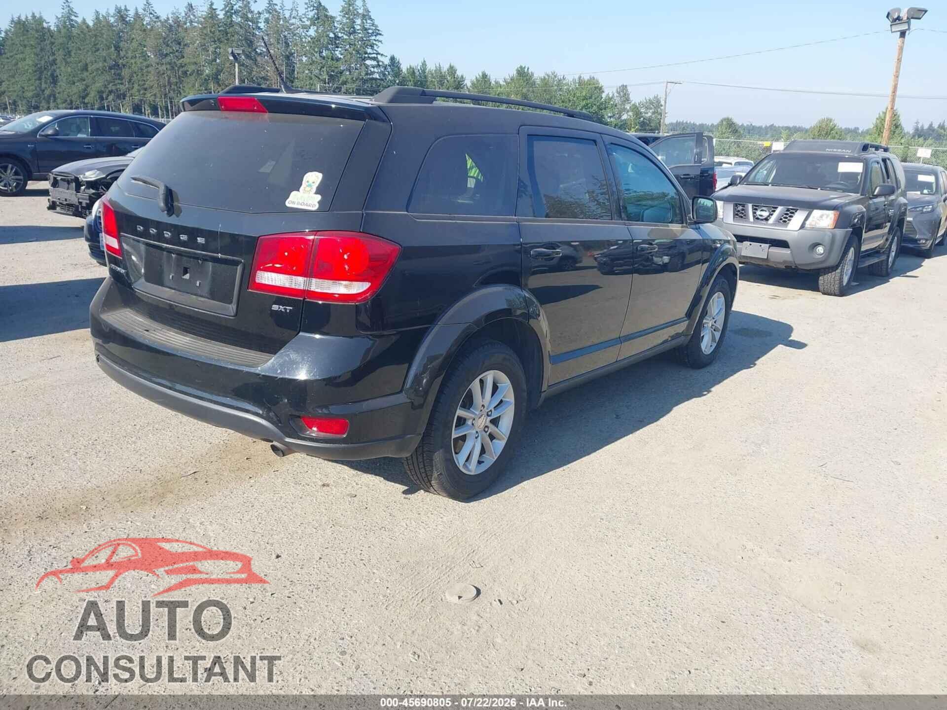 DODGE JOURNEY 2015 - 3C4PDCBB5FT738732