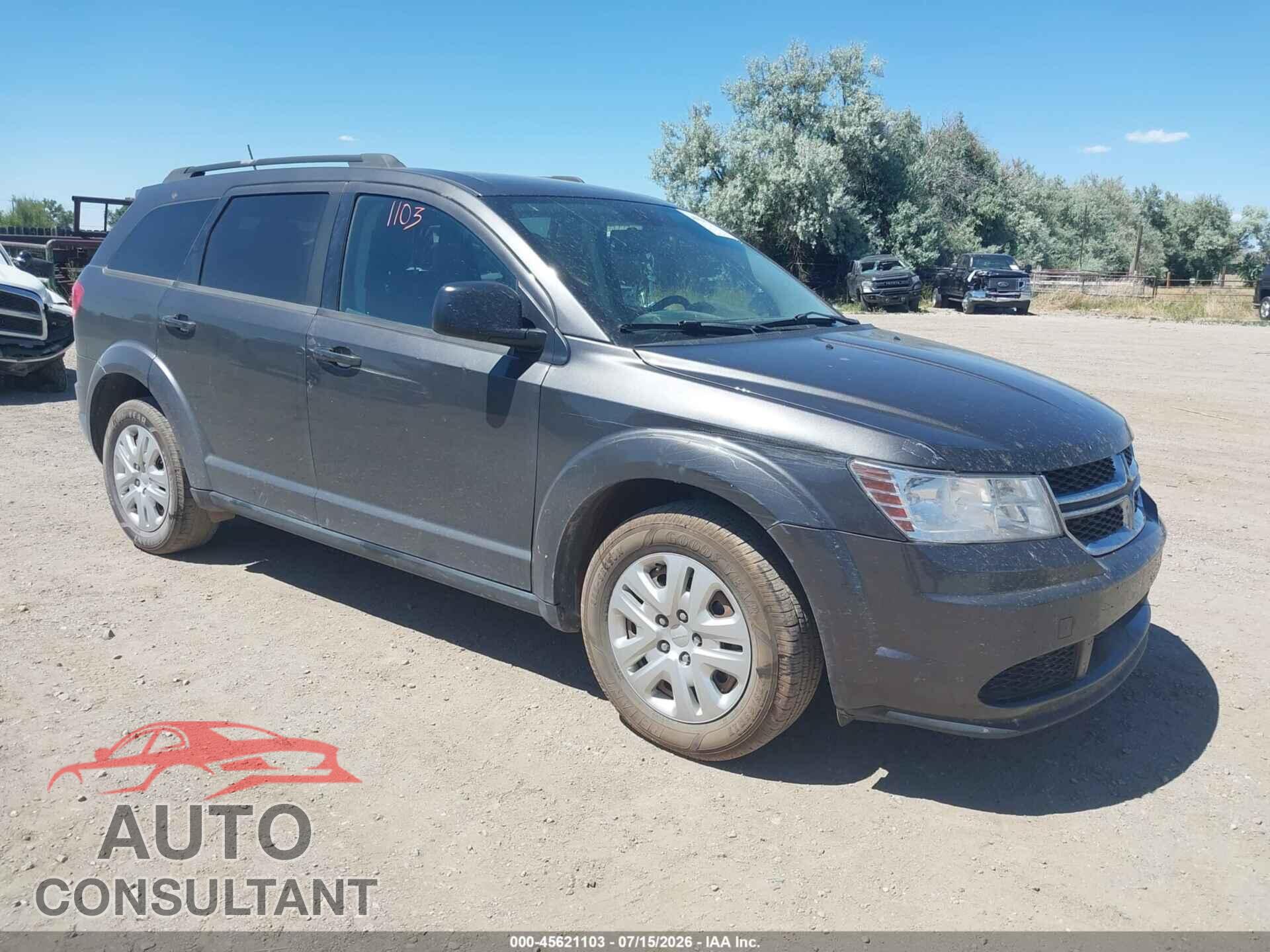 DODGE JOURNEY 2017 - 3C4PDCAB3HT562090