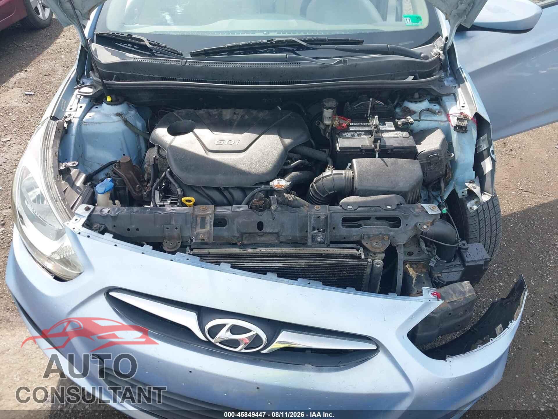 HYUNDAI ACCENT 2013 - KMHCT4AE3DU562054