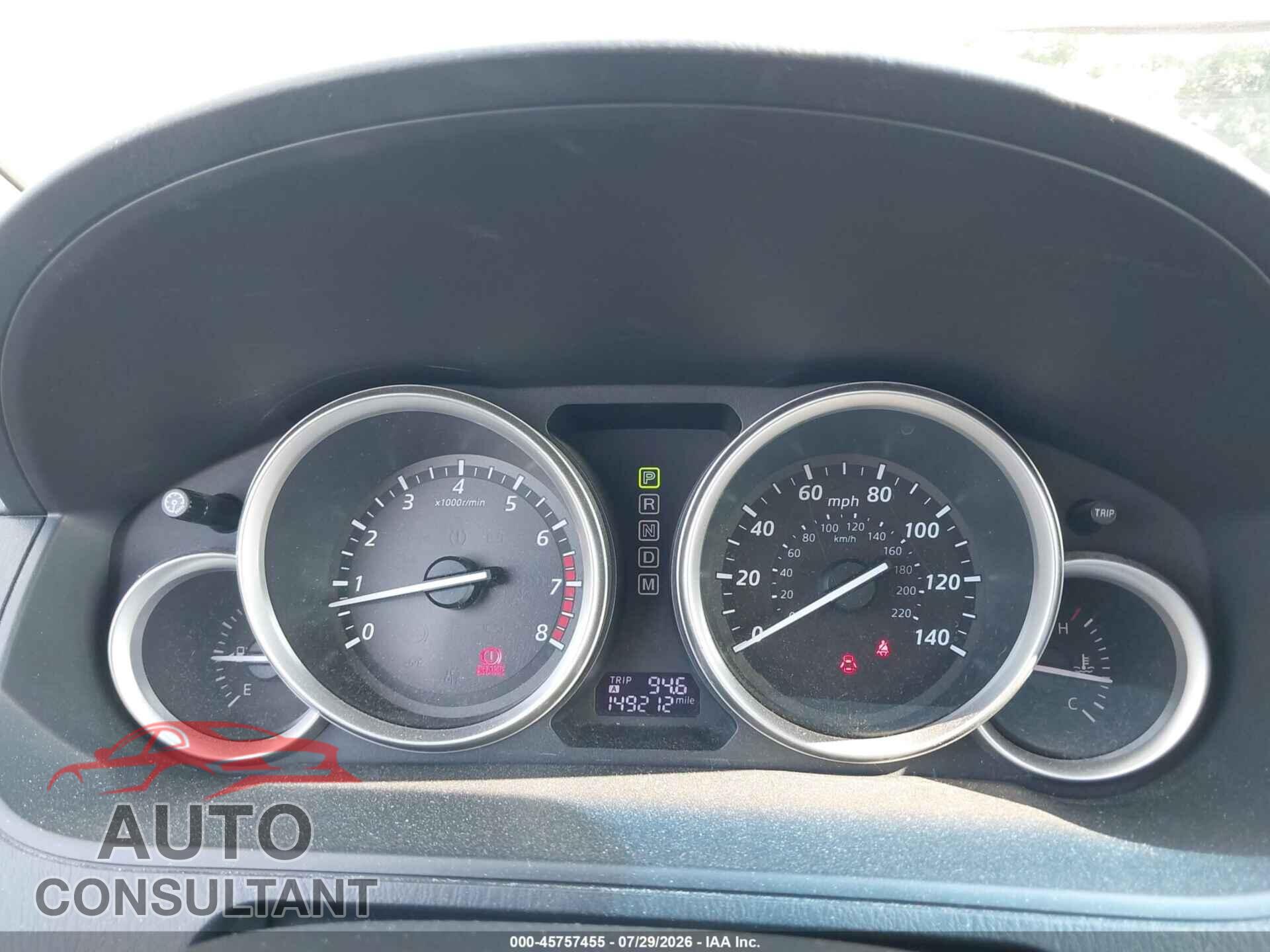 MAZDA CX-9 2013 - JM3TB3CV1D0419066