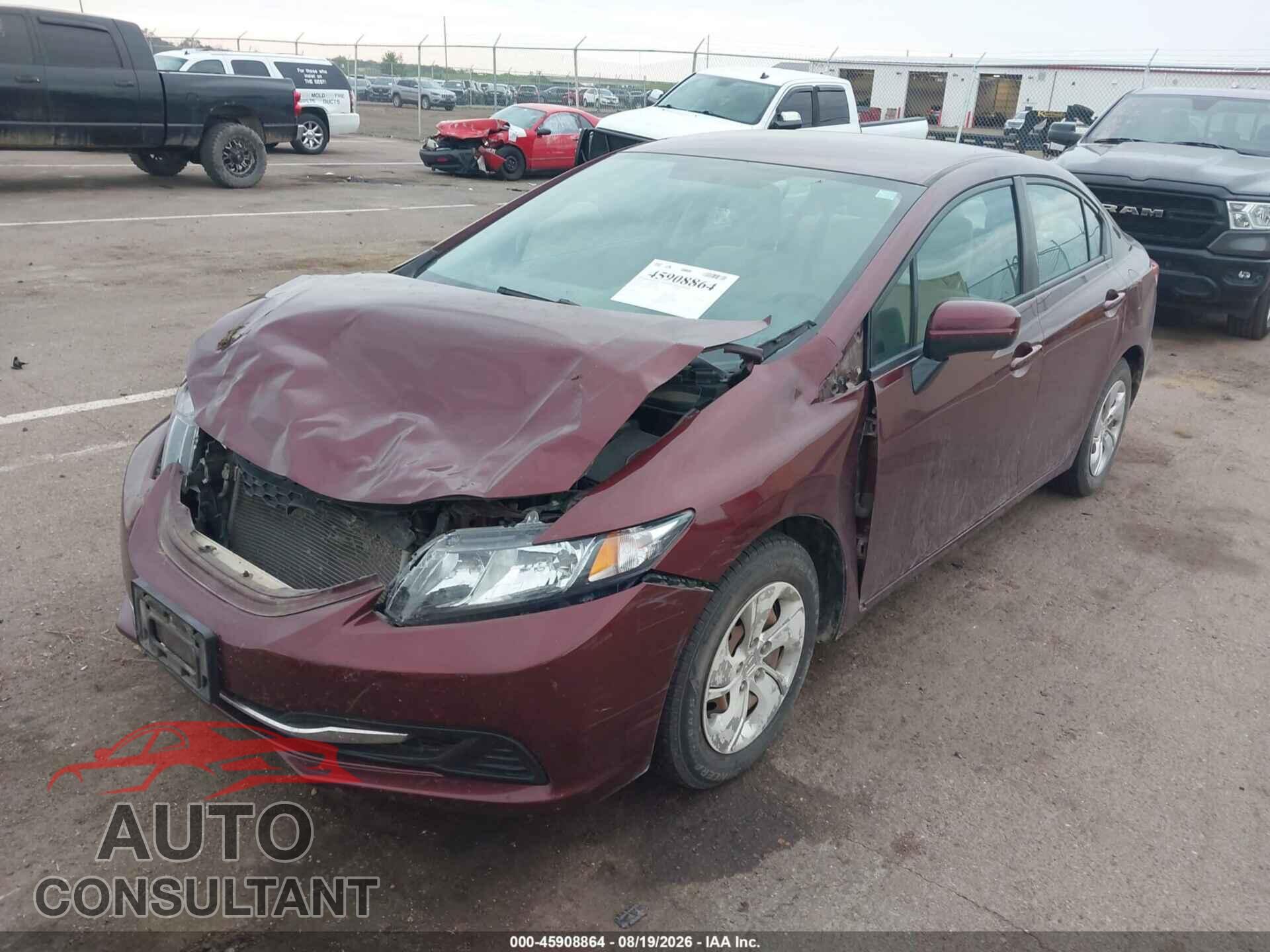 HONDA CIVIC 2014 - 2HGFB2F58EH510829