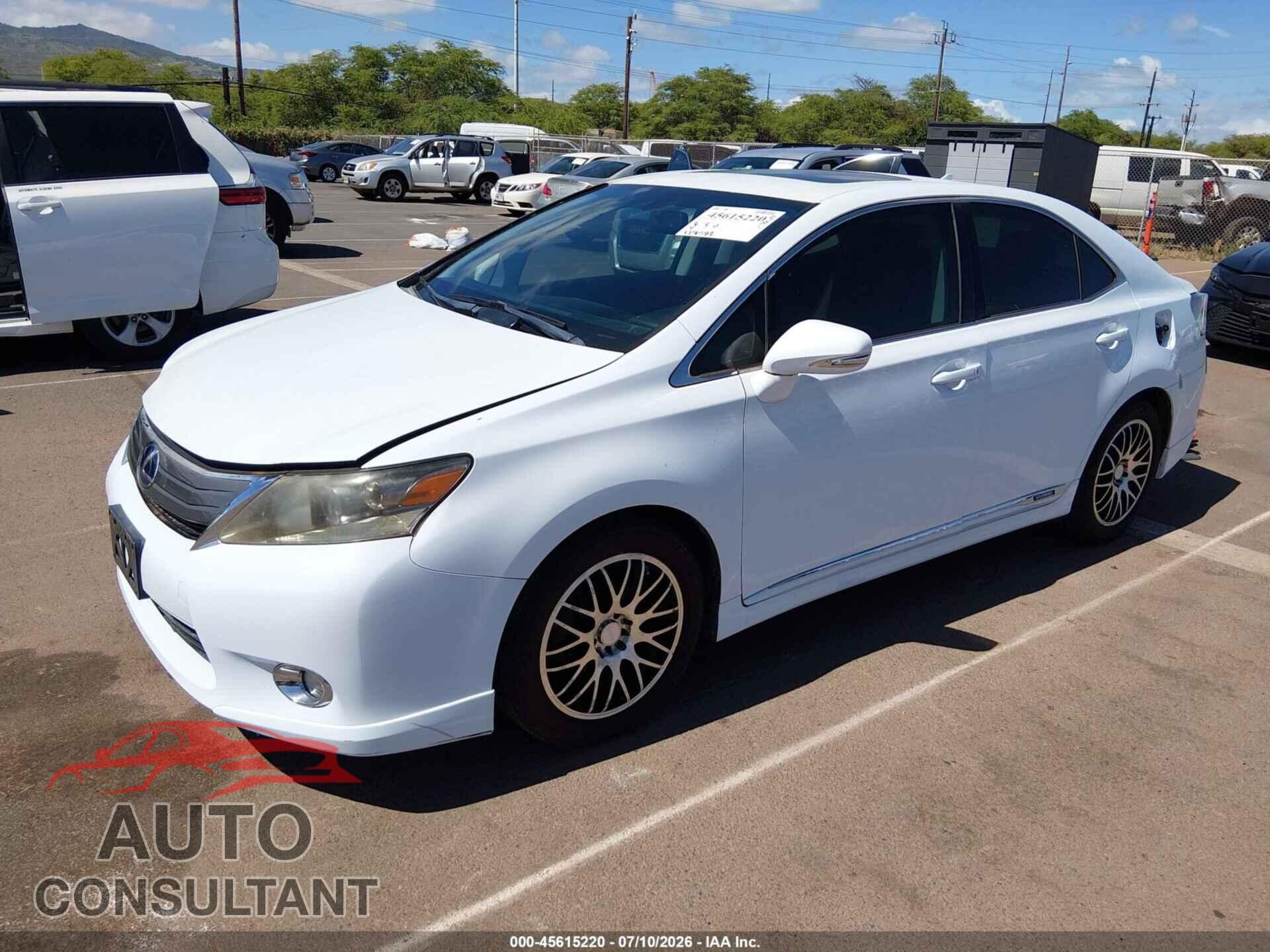 LEXUS HS 250H 2010 - JTHBB1BA1A2002844