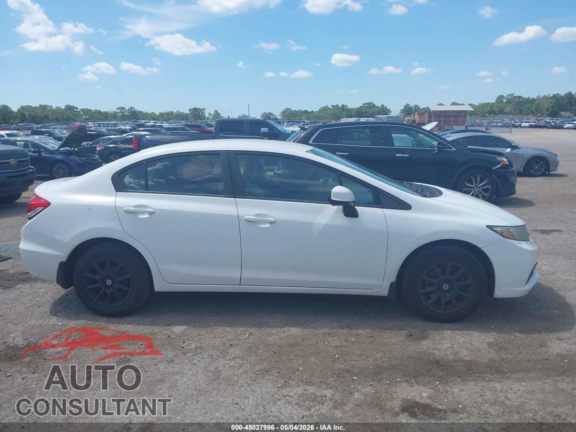 HONDA CIVIC 2013 - 19XFB2F52DE055386