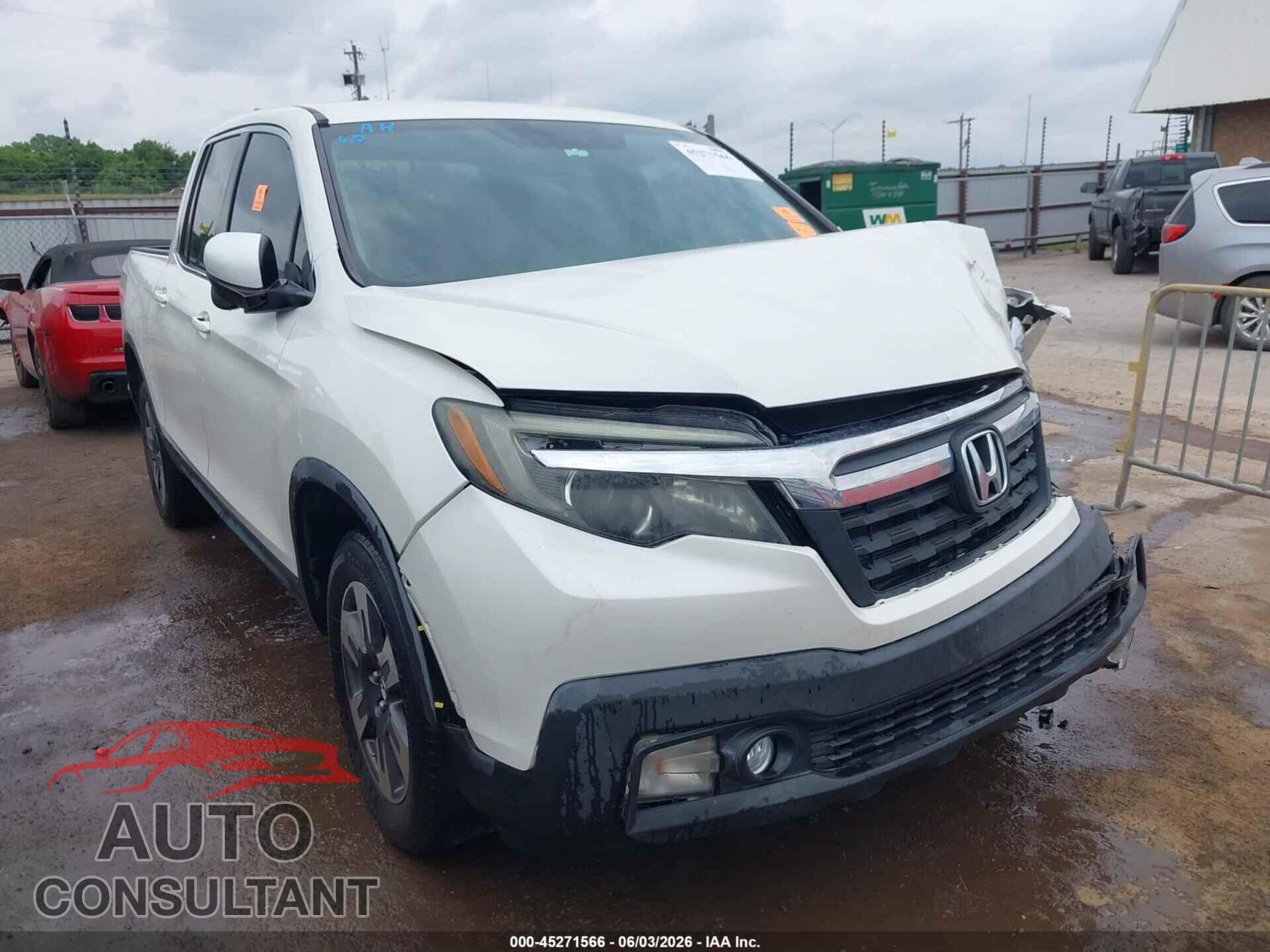 HONDA RIDGELINE 2017 - 5FPYK3F66HB006996