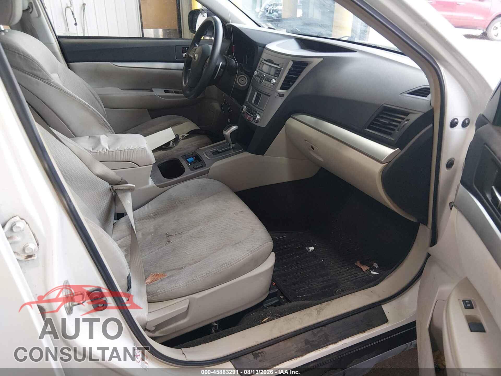 SUBARU OUTBACK 2012 - 4S4BRBAC8C3238728