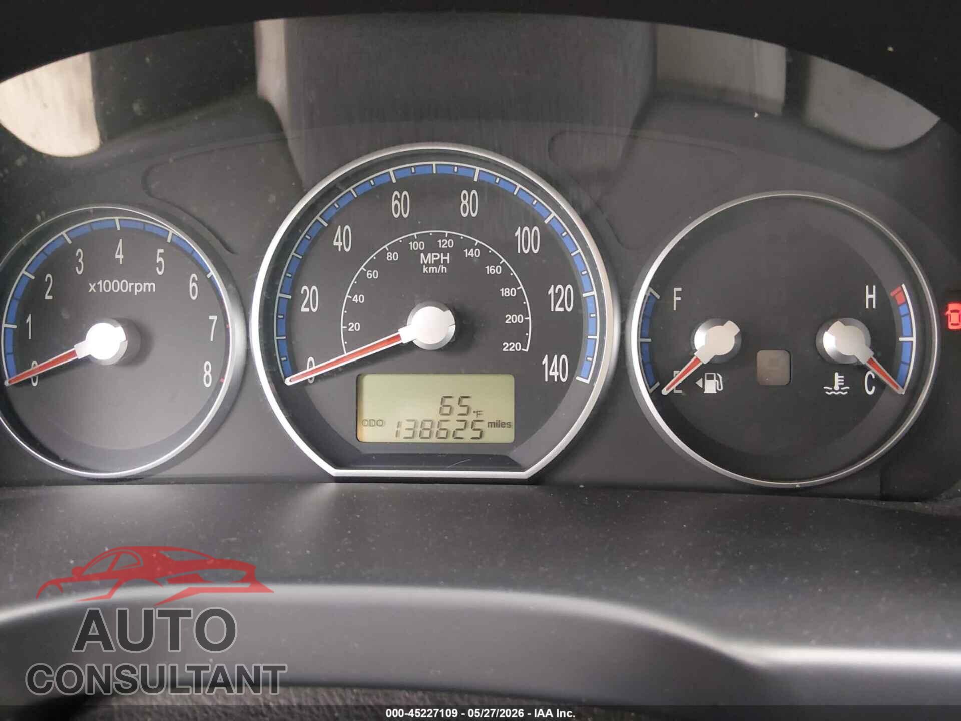 HYUNDAI SANTA FE 2009 - 5NMSG73D19H288121