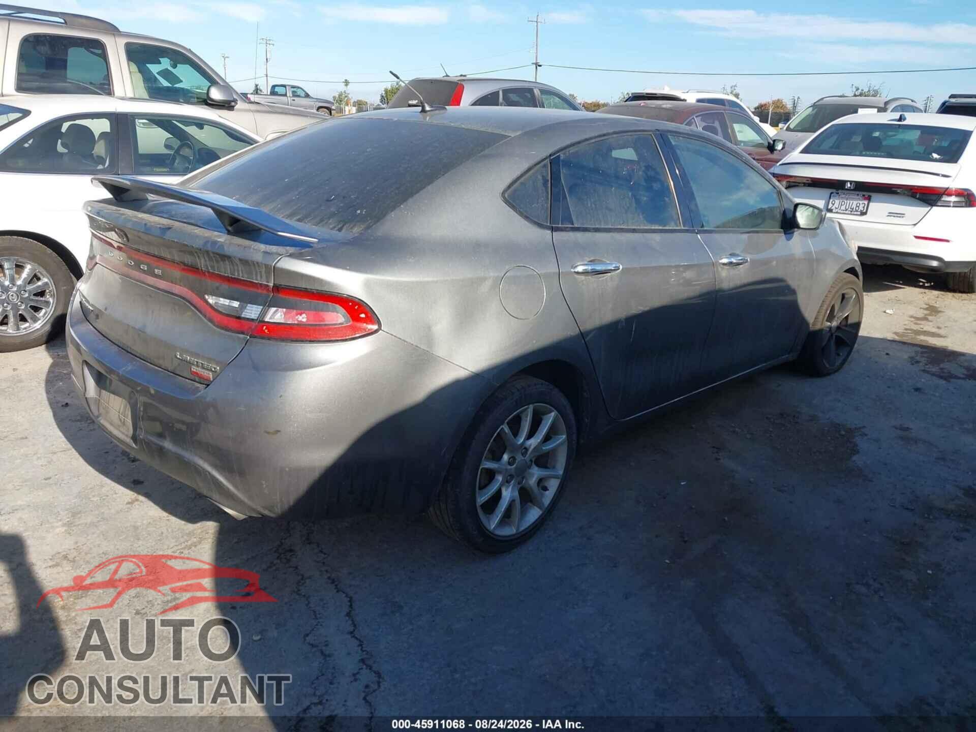 DODGE DART 2013 - 1C3CDFCH7DD198472