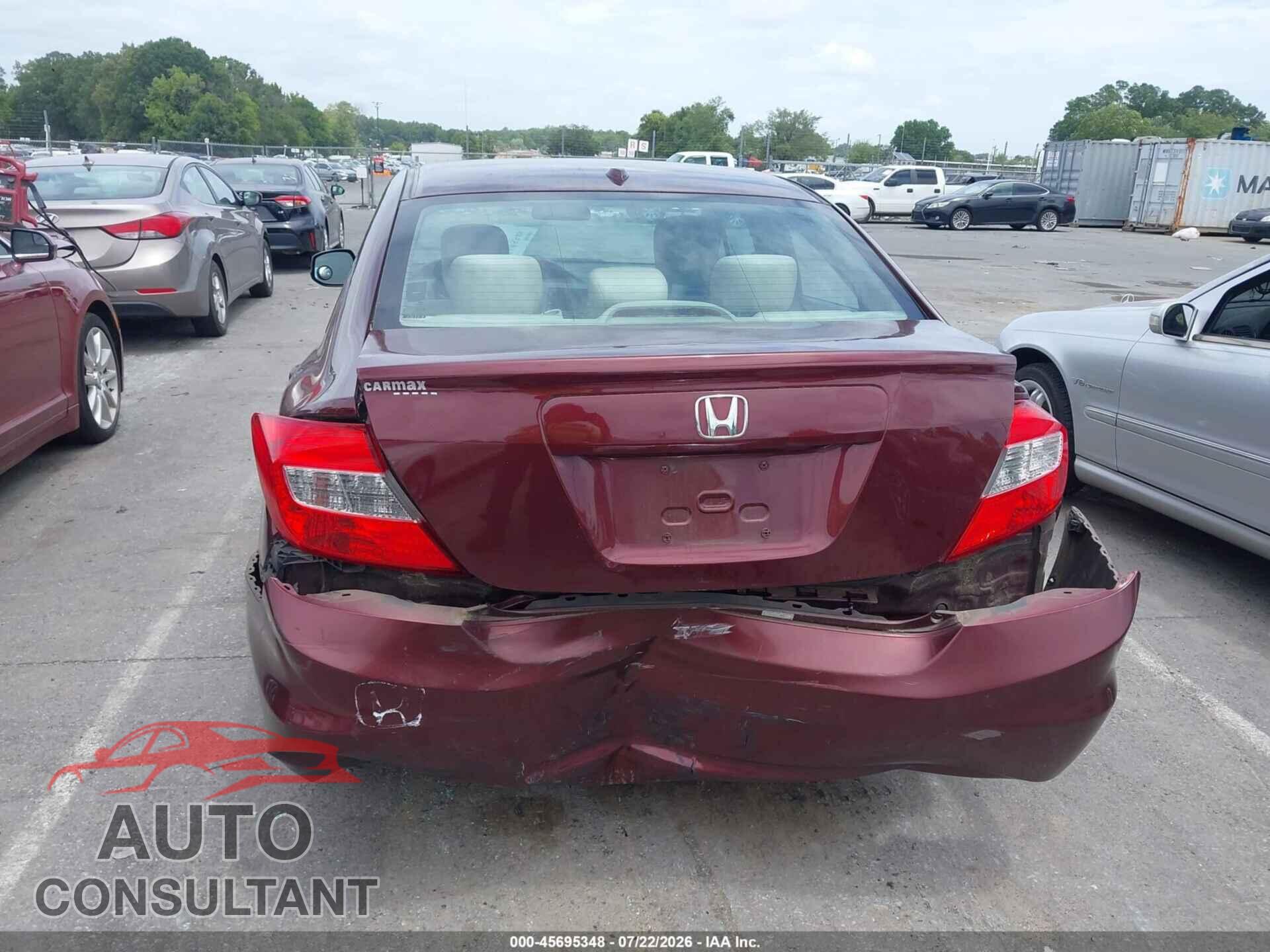 HONDA CIVIC 2012 - 2HGFB2F85CH543763