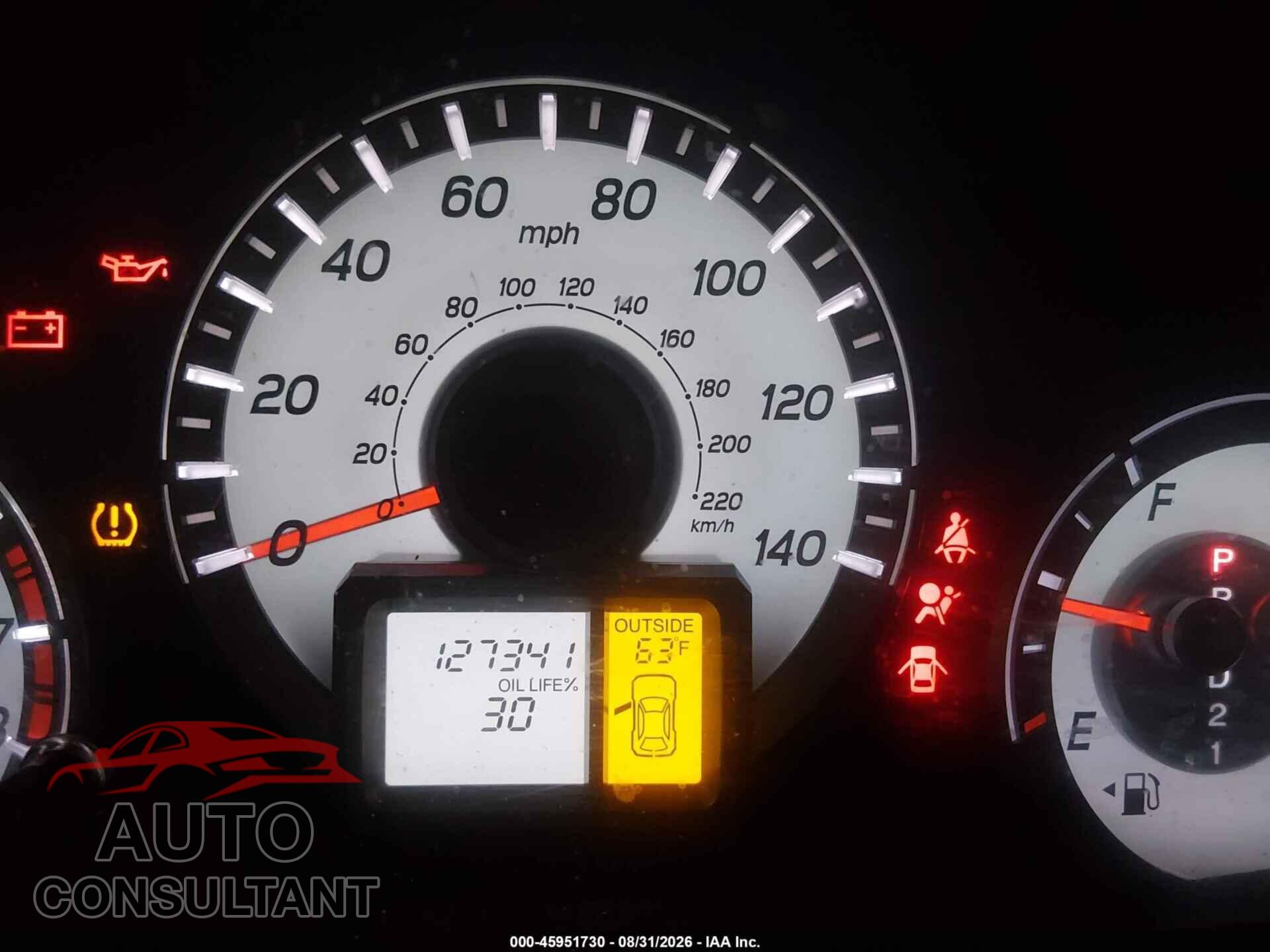 HONDA PILOT 2012 - 5FNYF4H74CB013012