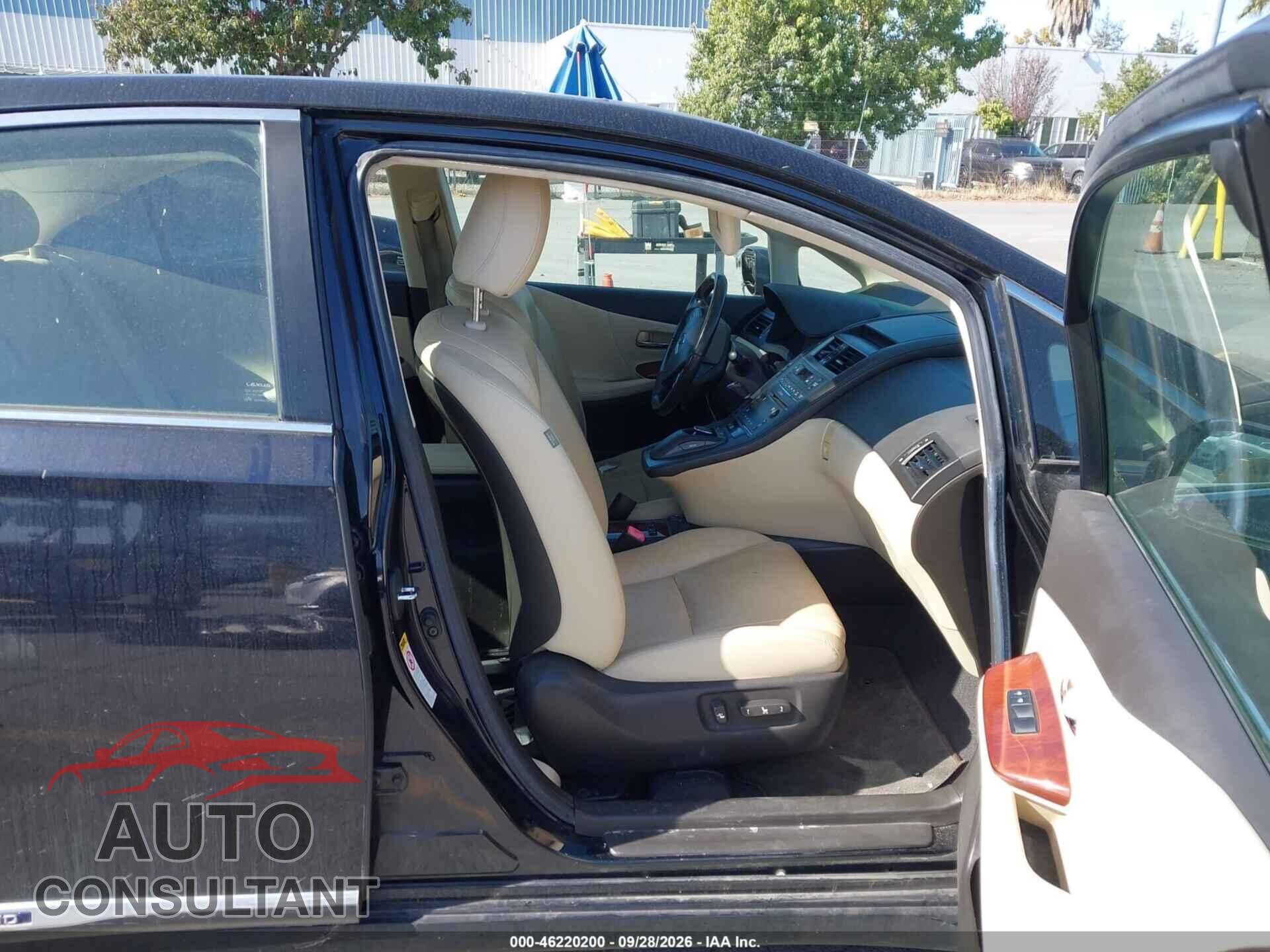 LEXUS HS 250H 2010 - JTHBB1BAXA2000994