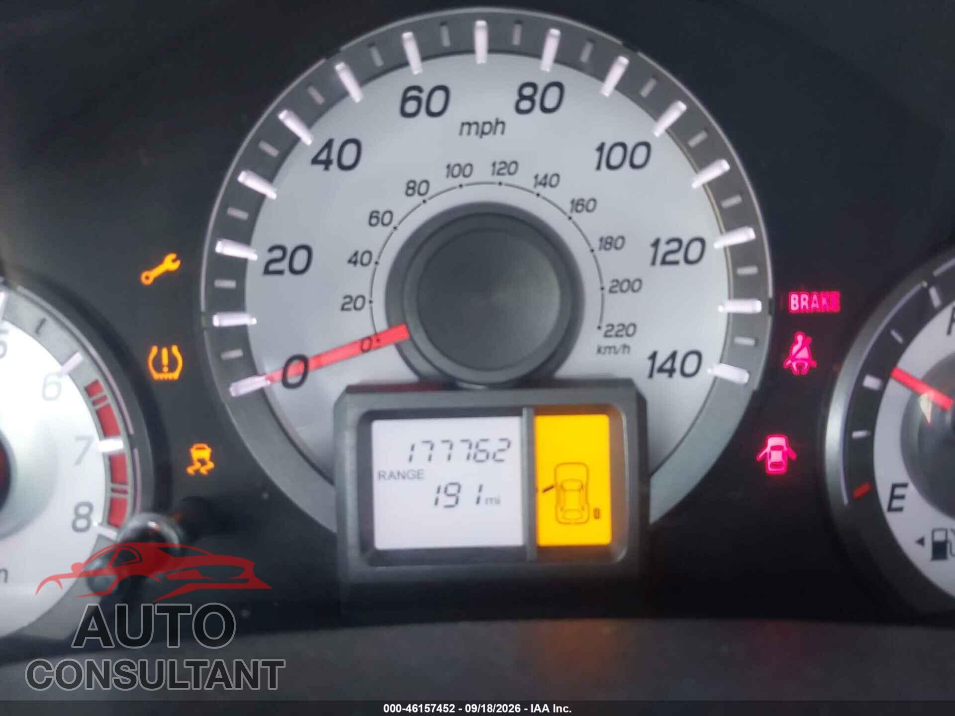 HONDA PILOT 2013 - 5FNYF3H25DB038047