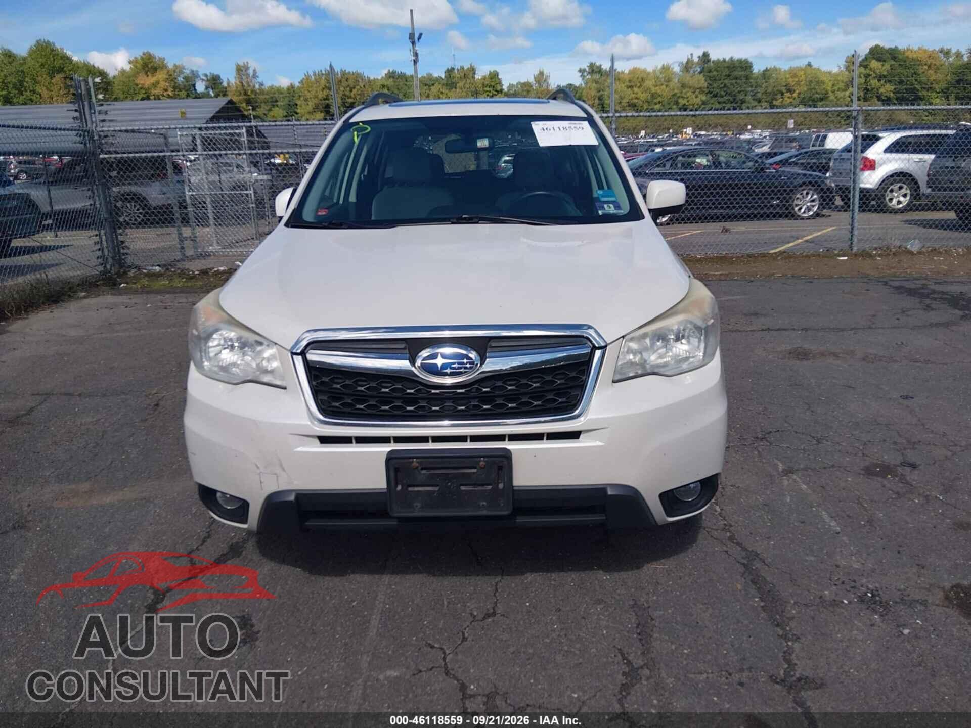 SUBARU FORESTER 2014 - JF2SJAEC2EH439287