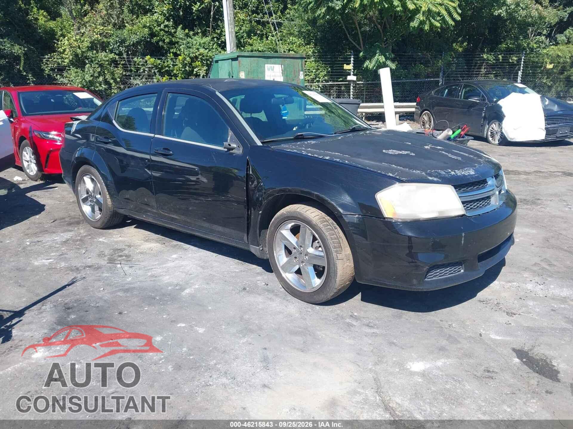 DODGE AVENGER 2013 - 1C3CDZAB6DN540939