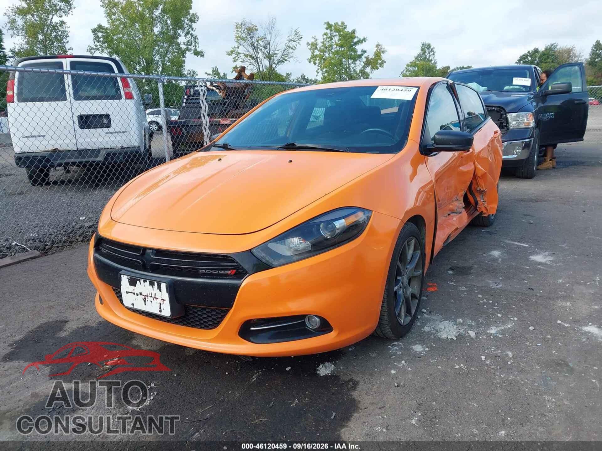 DODGE DART 2014 - 1C3CDFBB0ED824104