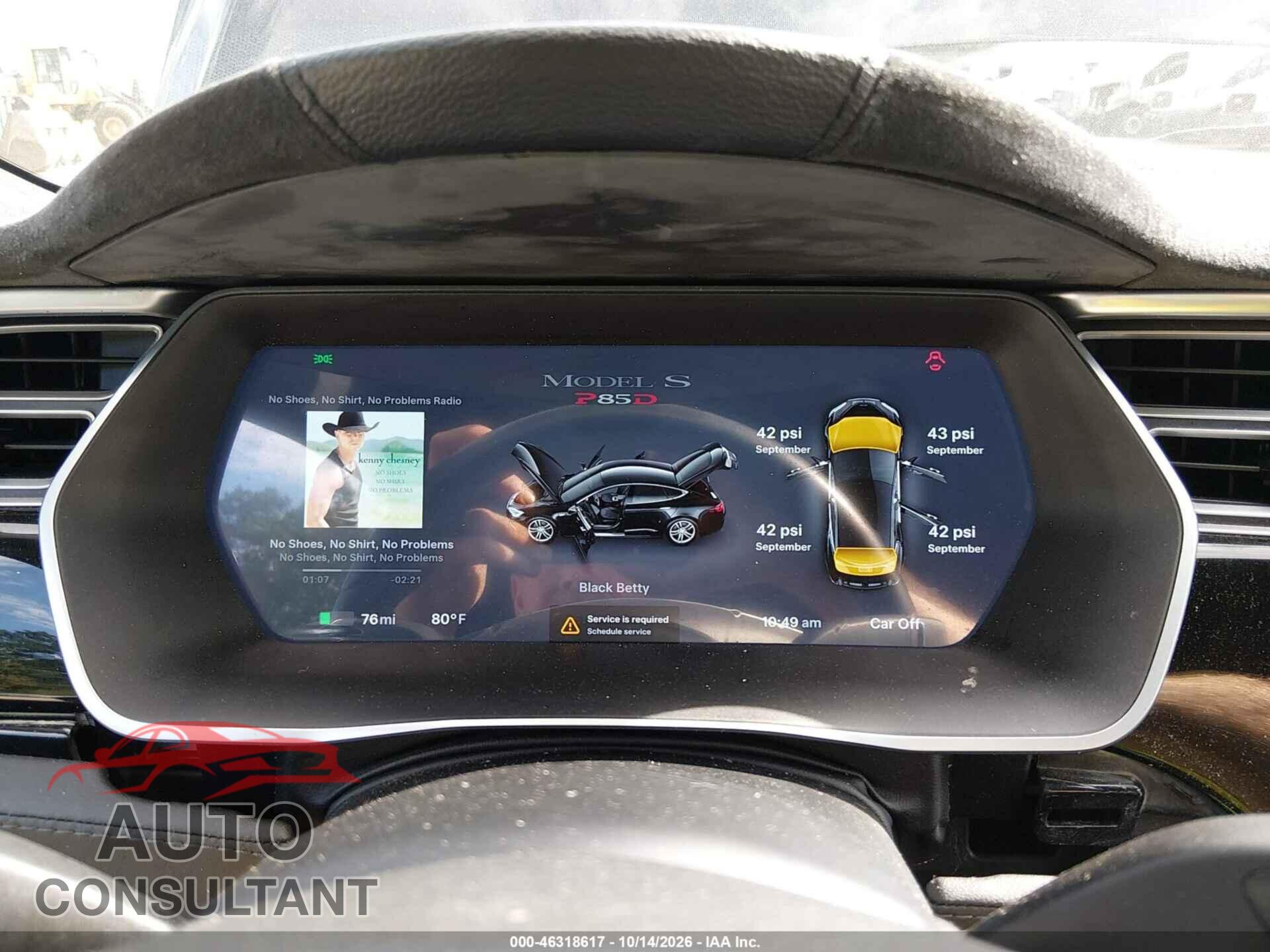 TESLA MODEL S 2015 - 5YJSA1H28FFP71480