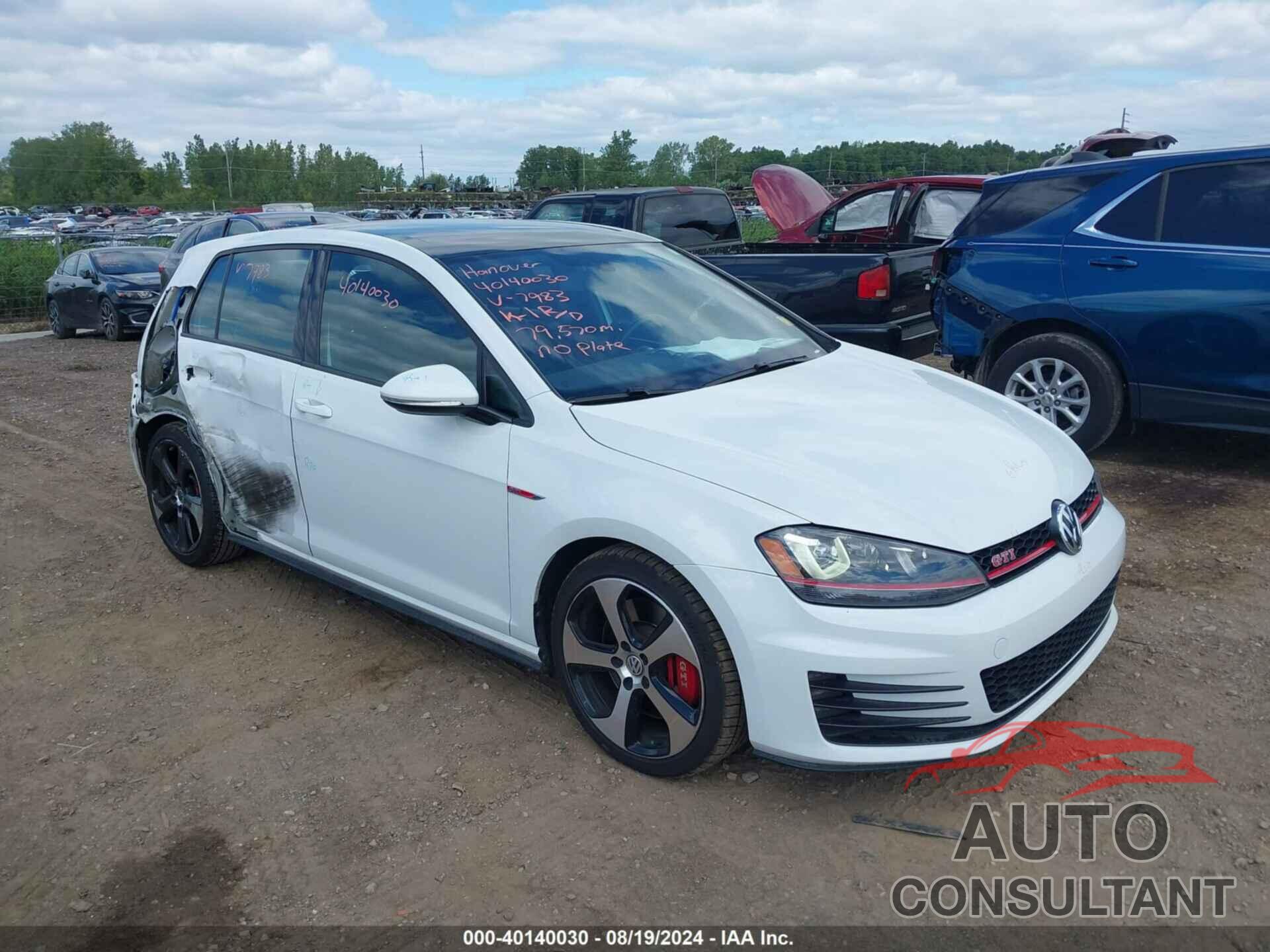 VOLKSWAGEN GOLF GTI 2017 - 3VW447AU3HM007983