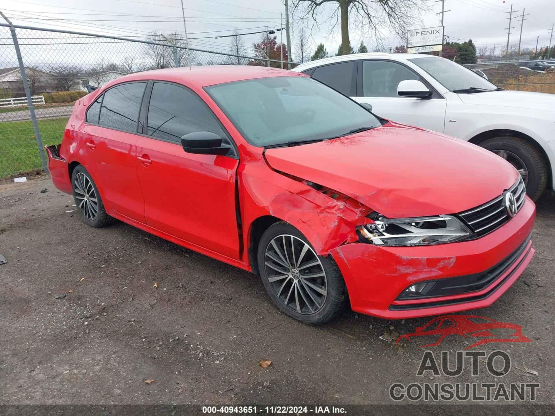 VOLKSWAGEN JETTA 2016 - 3VWD17AJ3GM230876