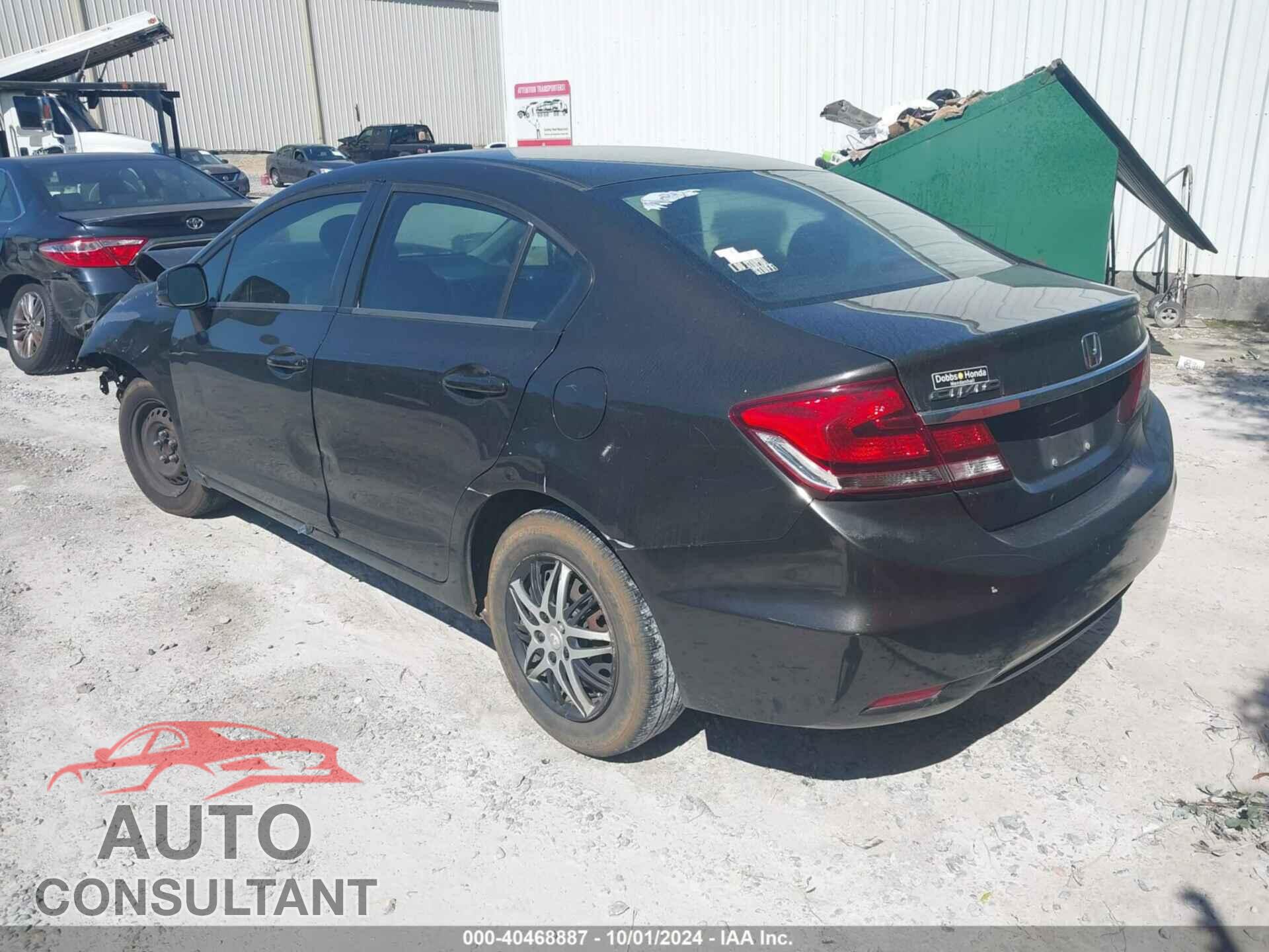 HONDA CIVIC 2013 - 19XFB2F54DE001250
