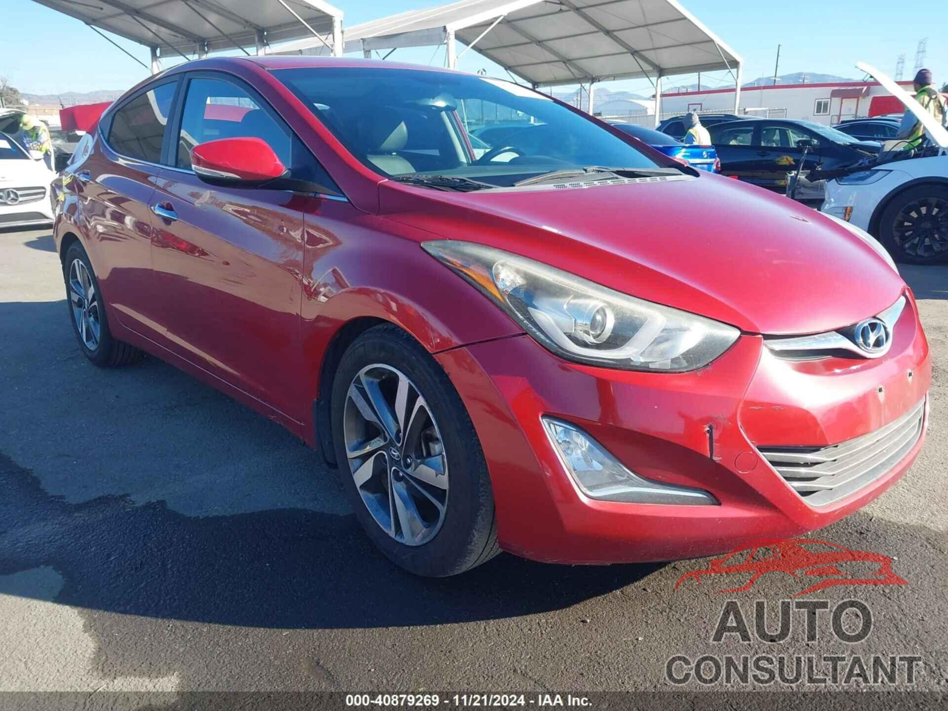 HYUNDAI ELANTRA 2016 - KMHDH4AEXGU572283