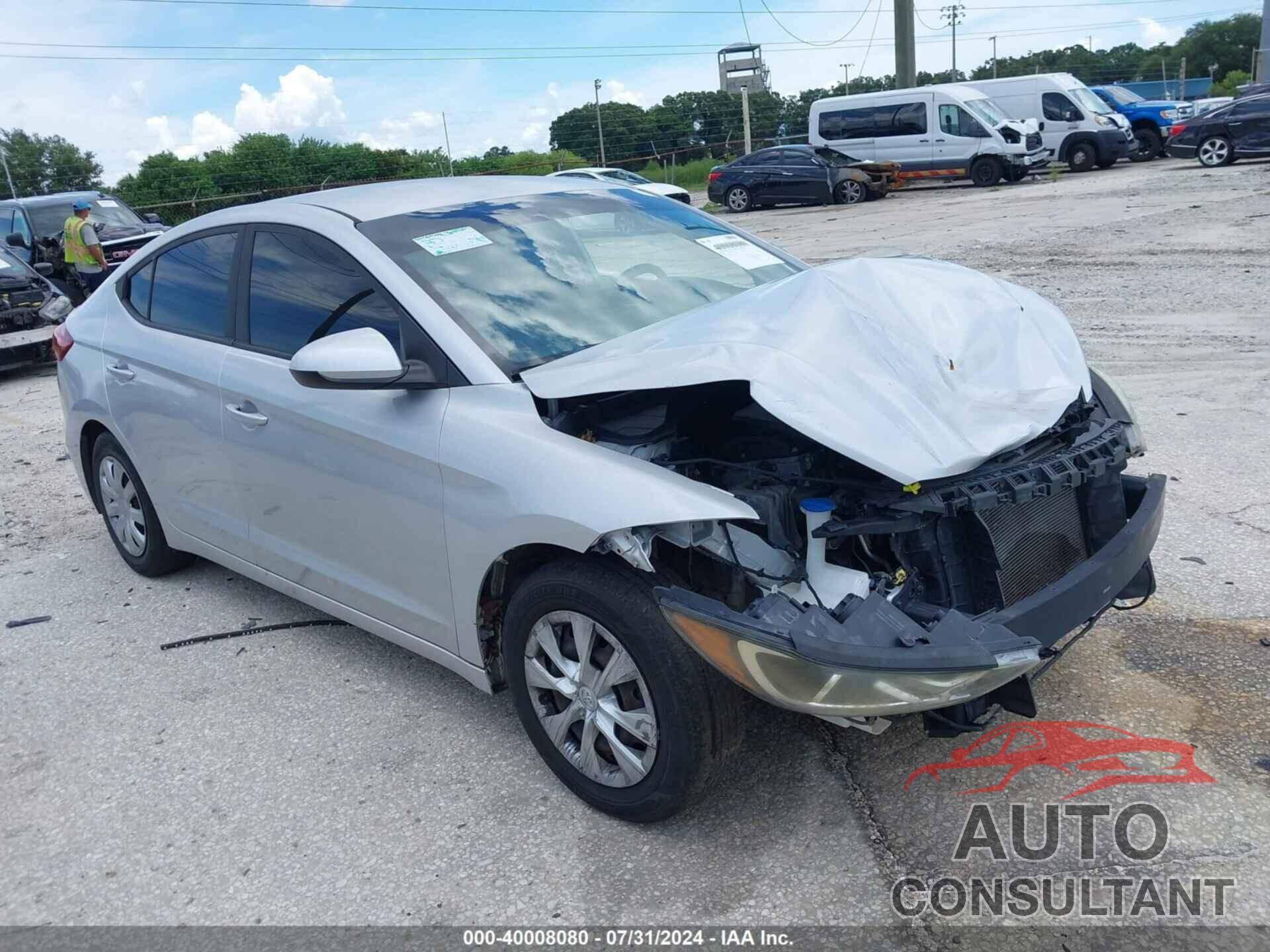 HYUNDAI ELANTRA 2017 - KMHD74LF0HU075074