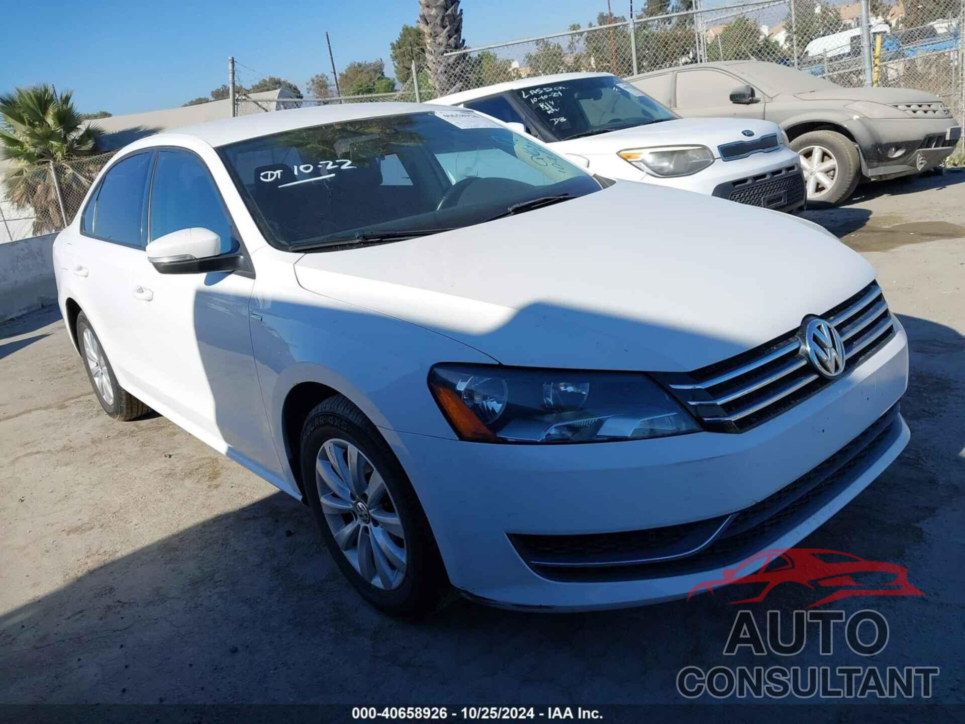 VOLKSWAGEN PASSAT 2014 - 1VWAP7A31EC017989