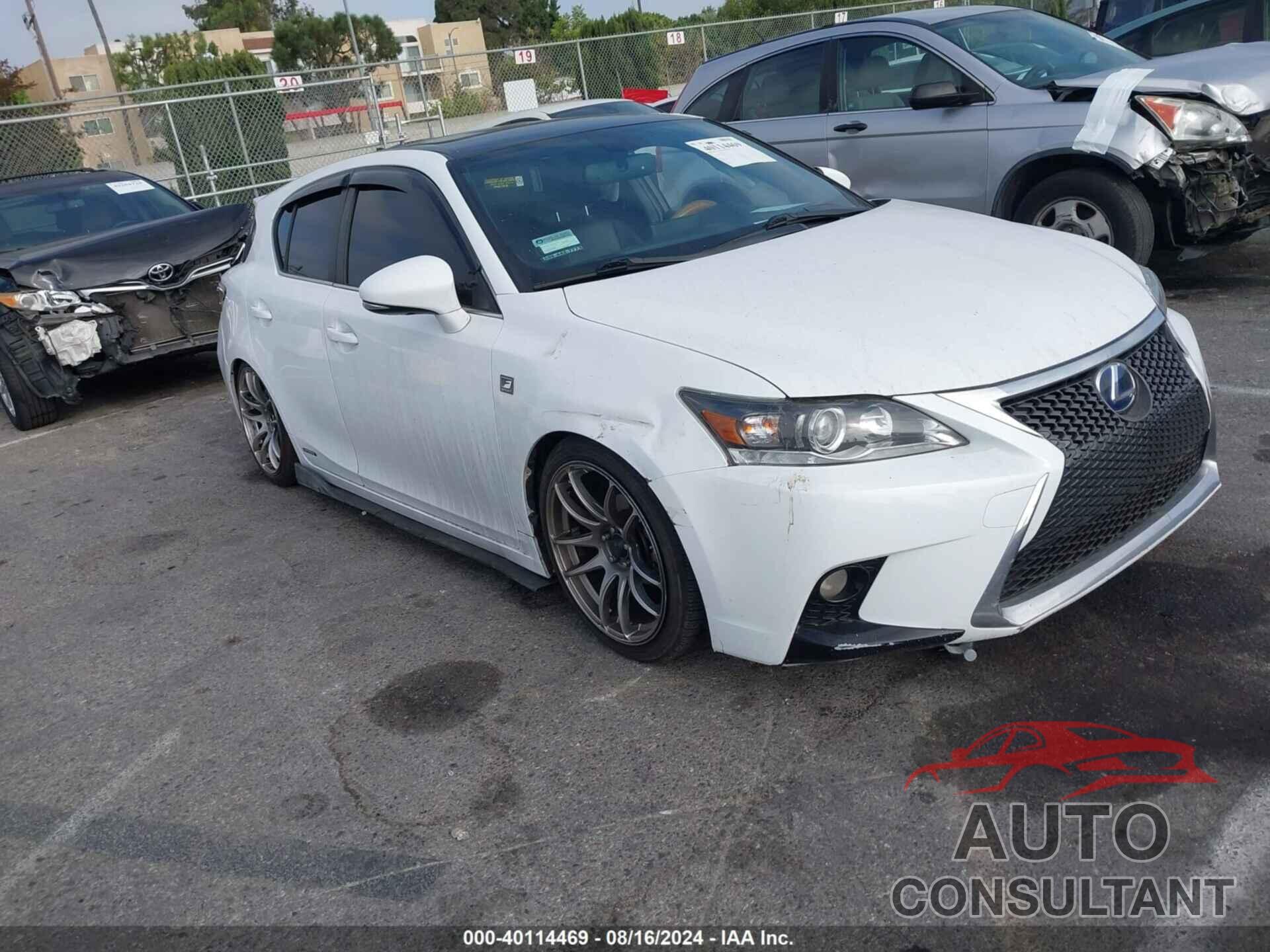 LEXUS CT 2017 - JTHKD5BH9H2293683