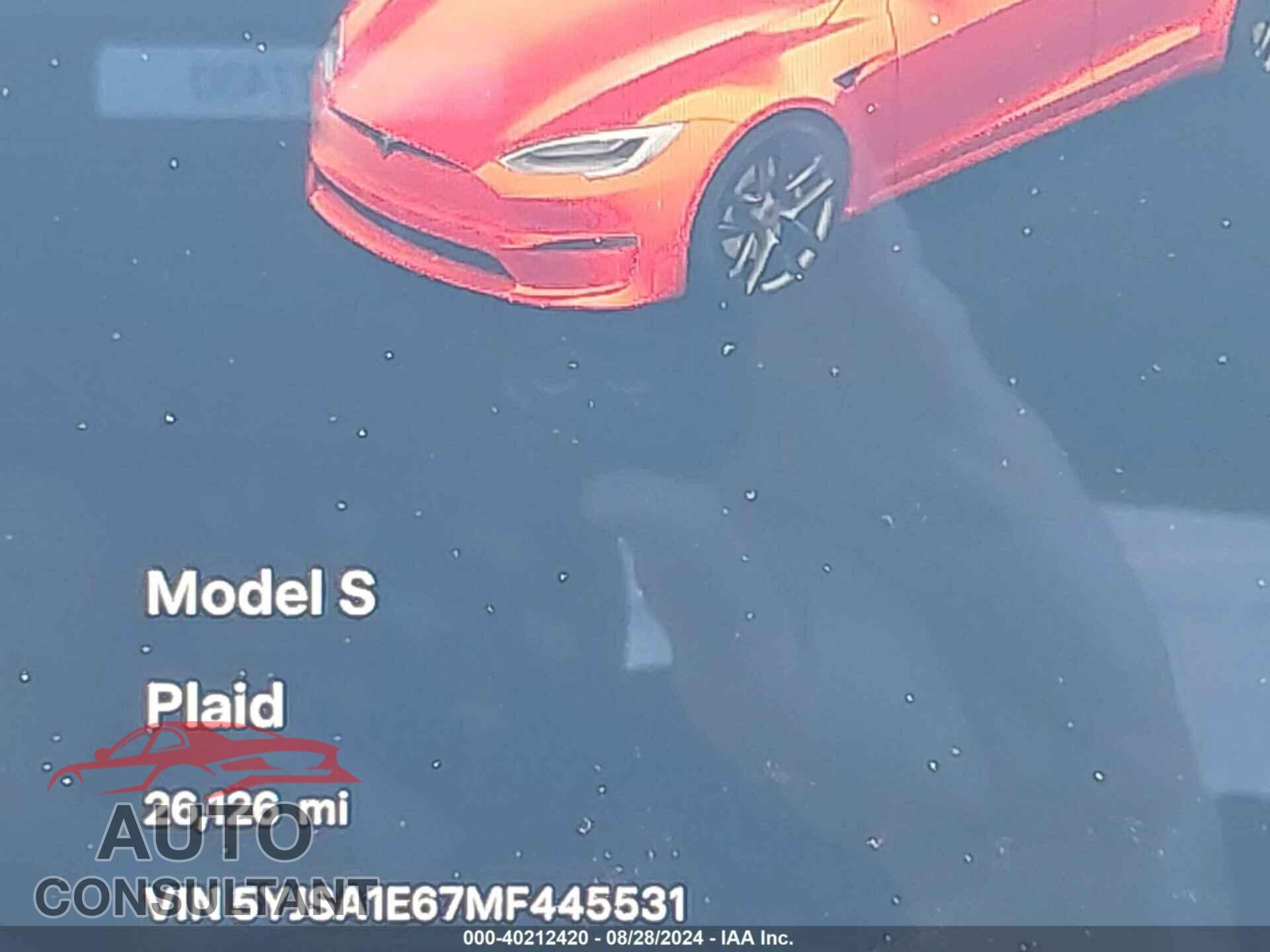 TESLA MODEL S 2021 - 5YJSA1E67MF445531