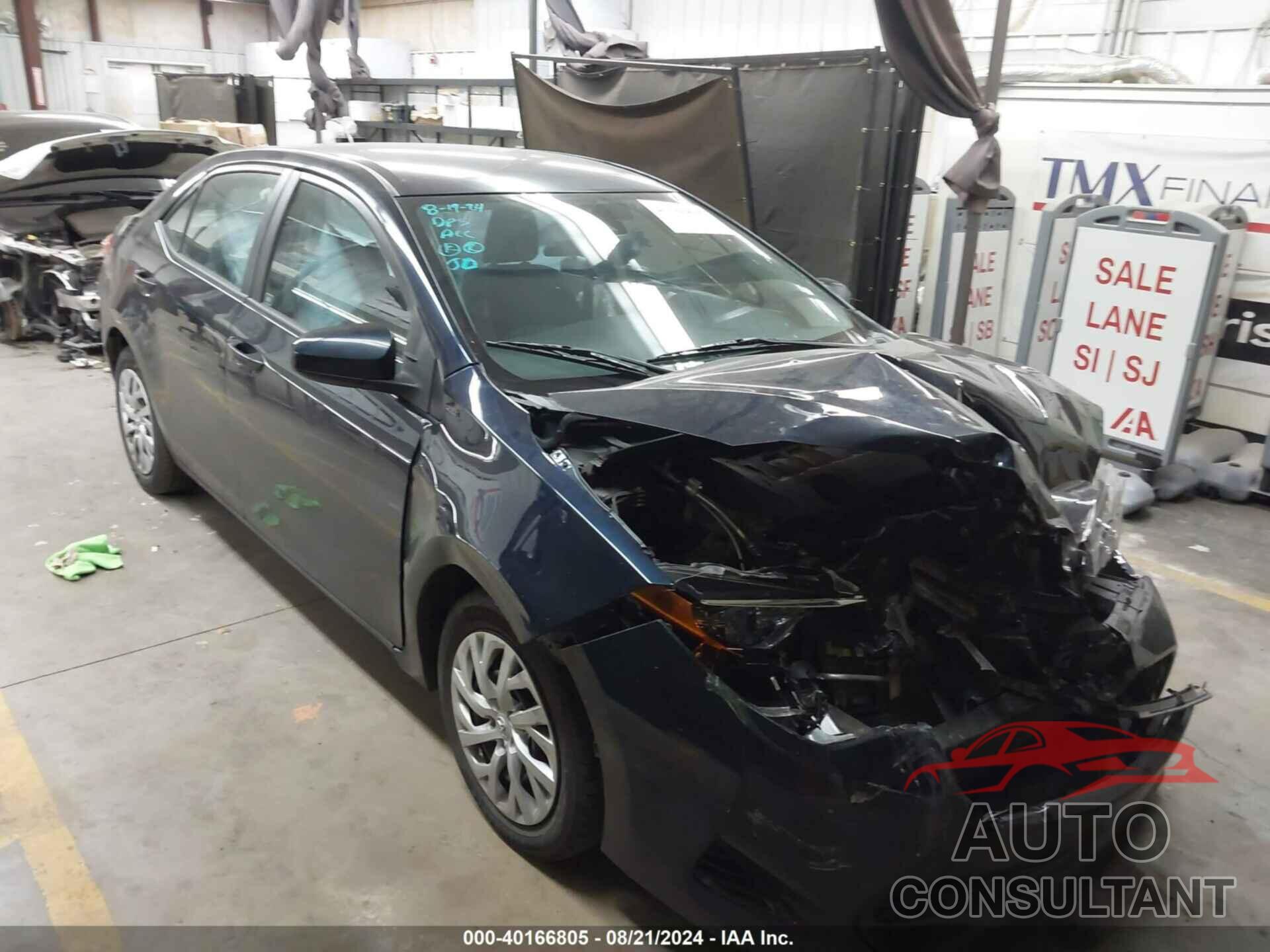 TOYOTA COROLLA 2019 - 2T1BURHEXKC155231
