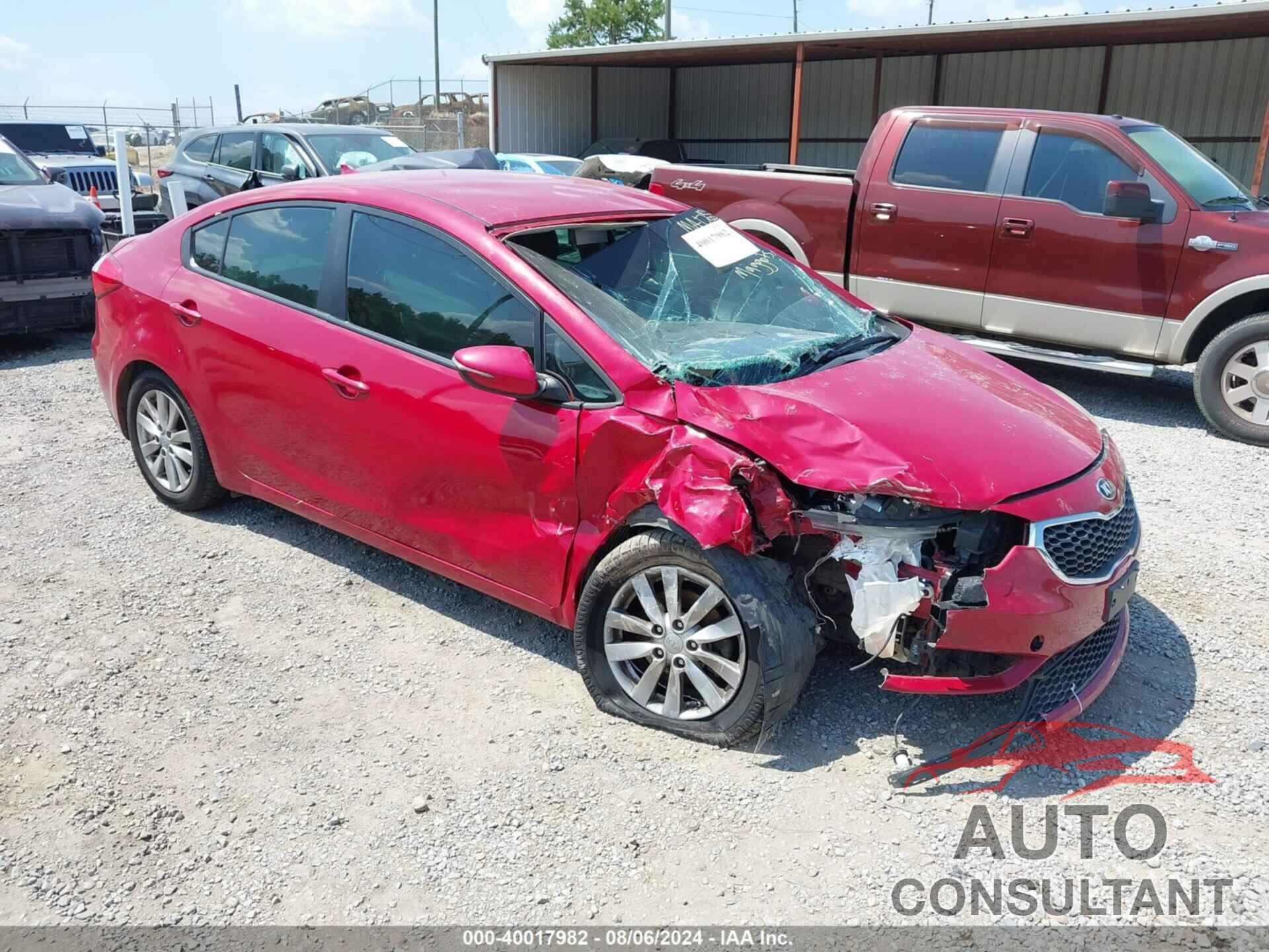 KIA FORTE 2015 - KNAFX4A63F5398930