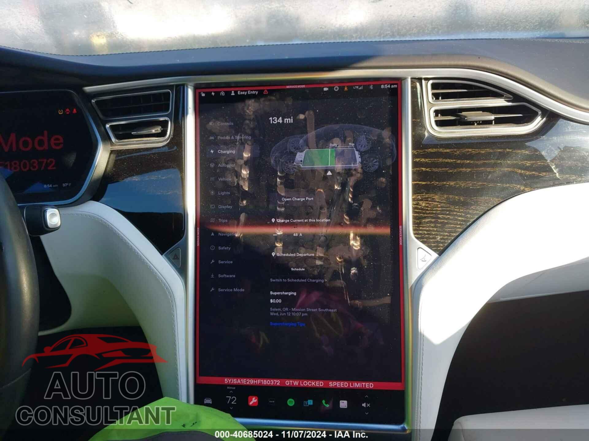 TESLA MODEL S 2017 - 5YJSA1E29HF180372