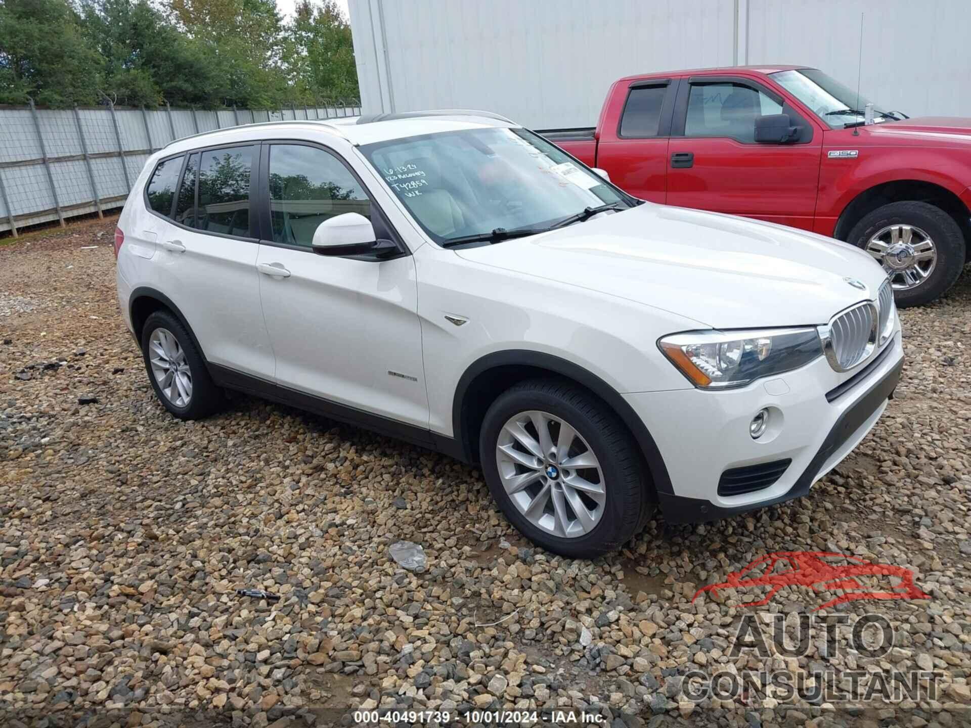 BMW X3 2016 - 5UXWZ7C57G0T42859