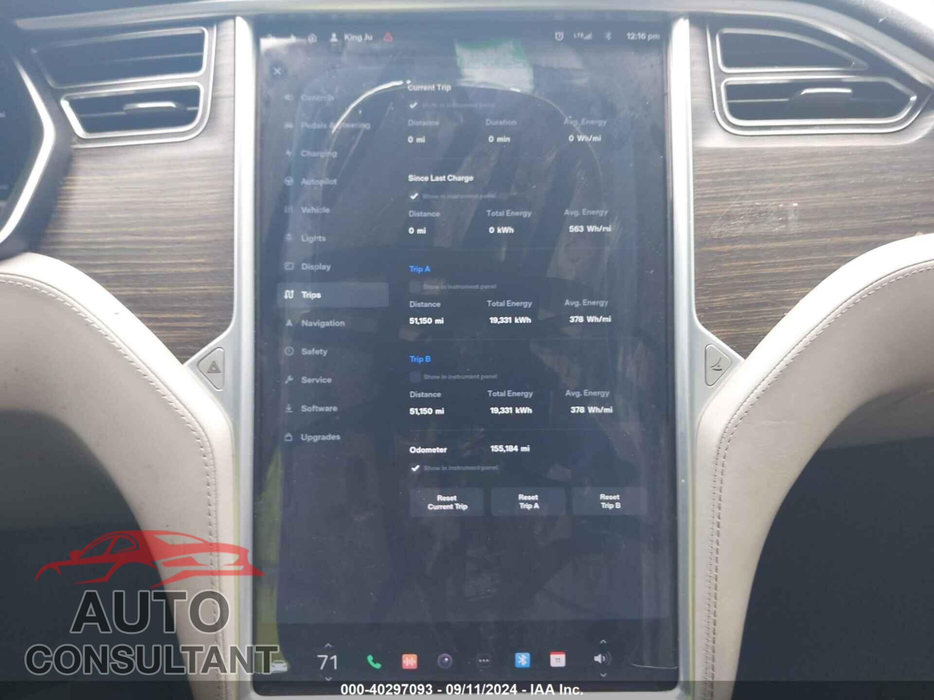 TESLA MODEL S 2016 - 5YJSA1E19GF155199