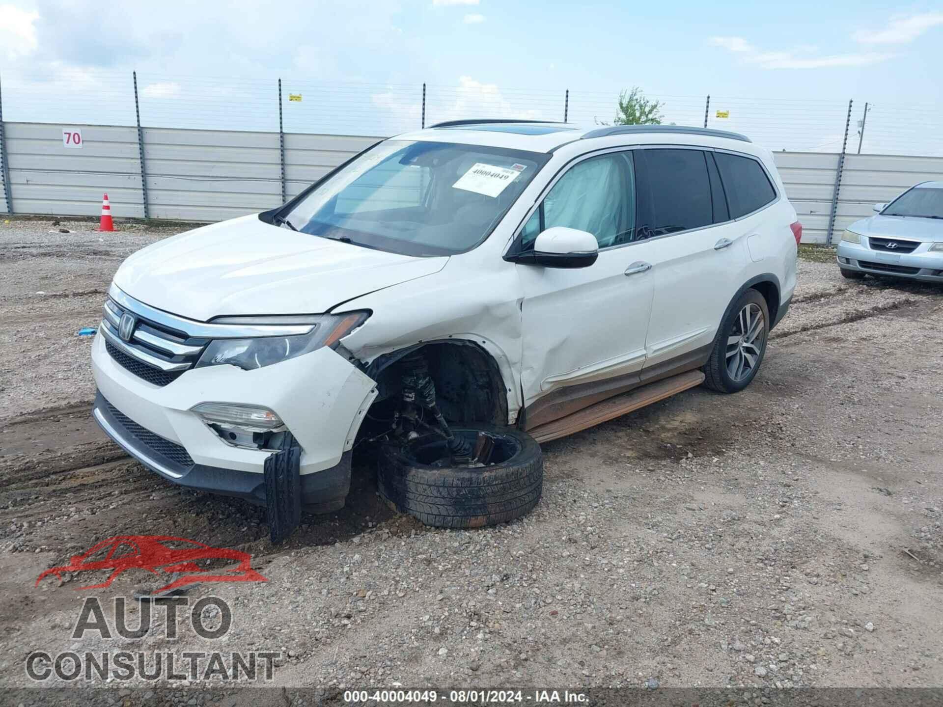 HONDA PILOT 2017 - 5FNYF5H98HB001153
