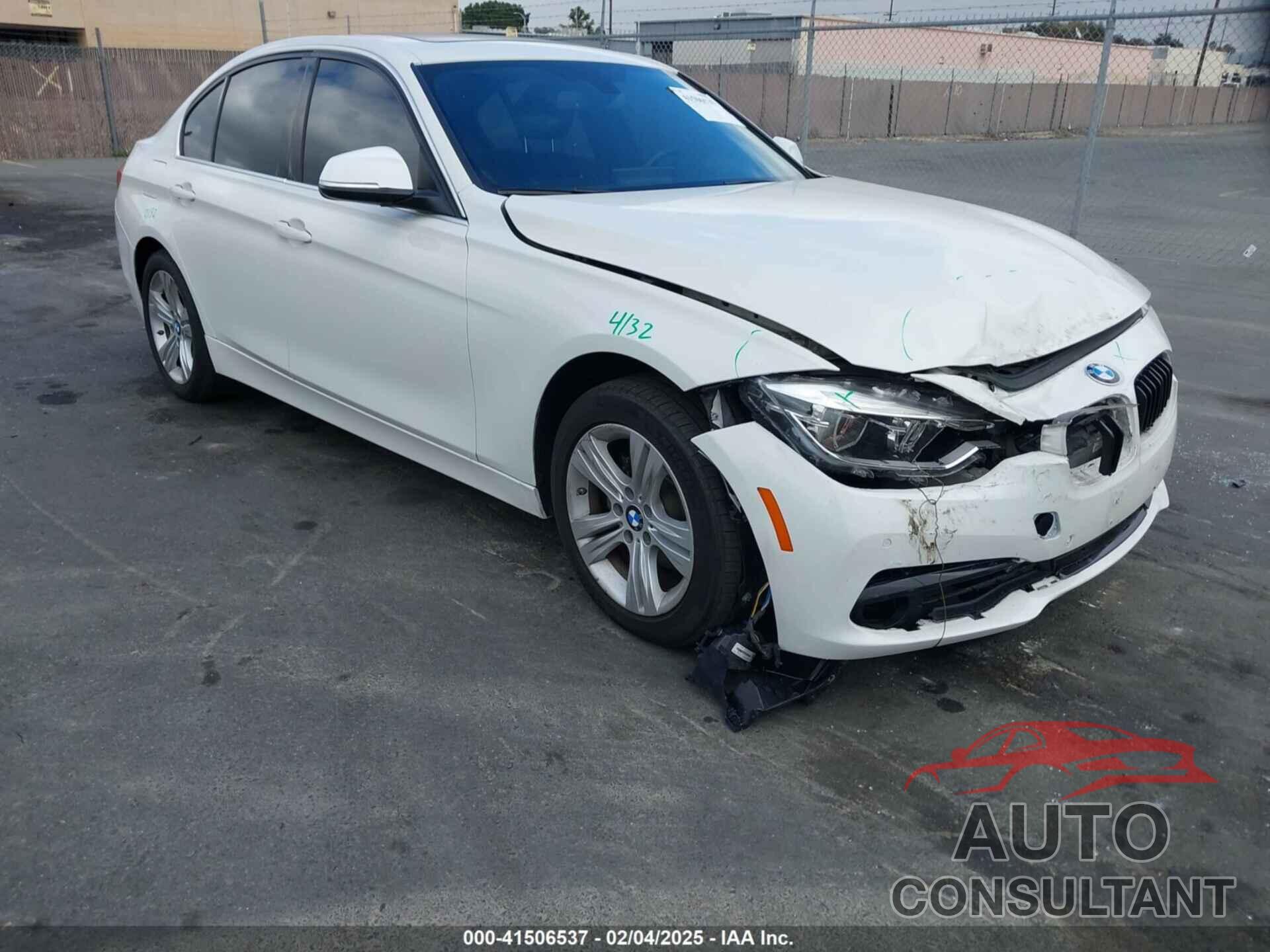 BMW 330I 2017 - WBA8B9G35HNU53737