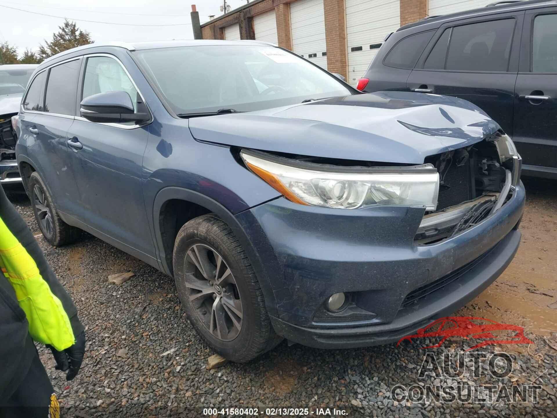 TOYOTA HIGHLANDER 2016 - 5TDKKRFH6GS156894