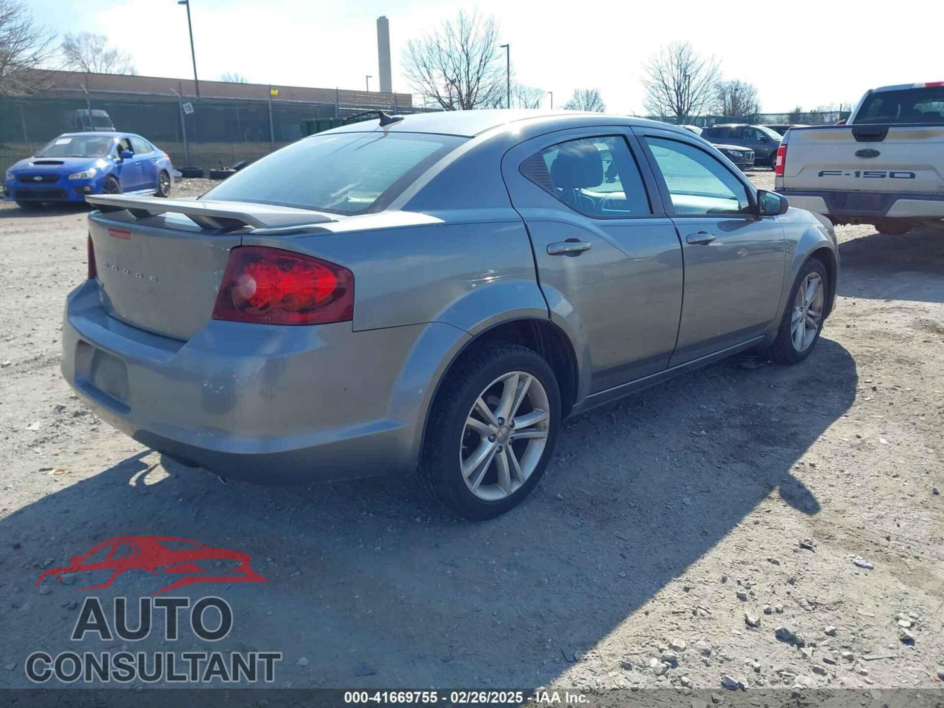 DODGE AVENGER 2013 - 1C3CDZAG3DN748367