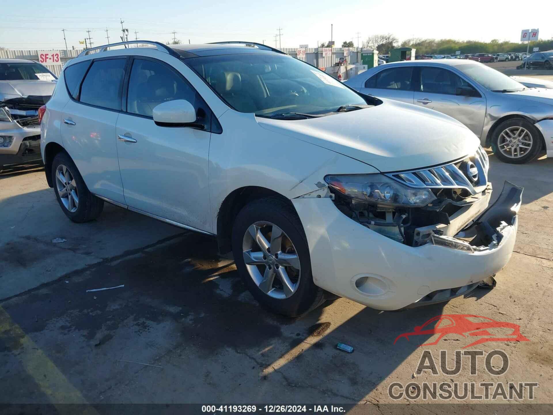 NISSAN MURANO 2009 - JN8AZ18UX9W100239
