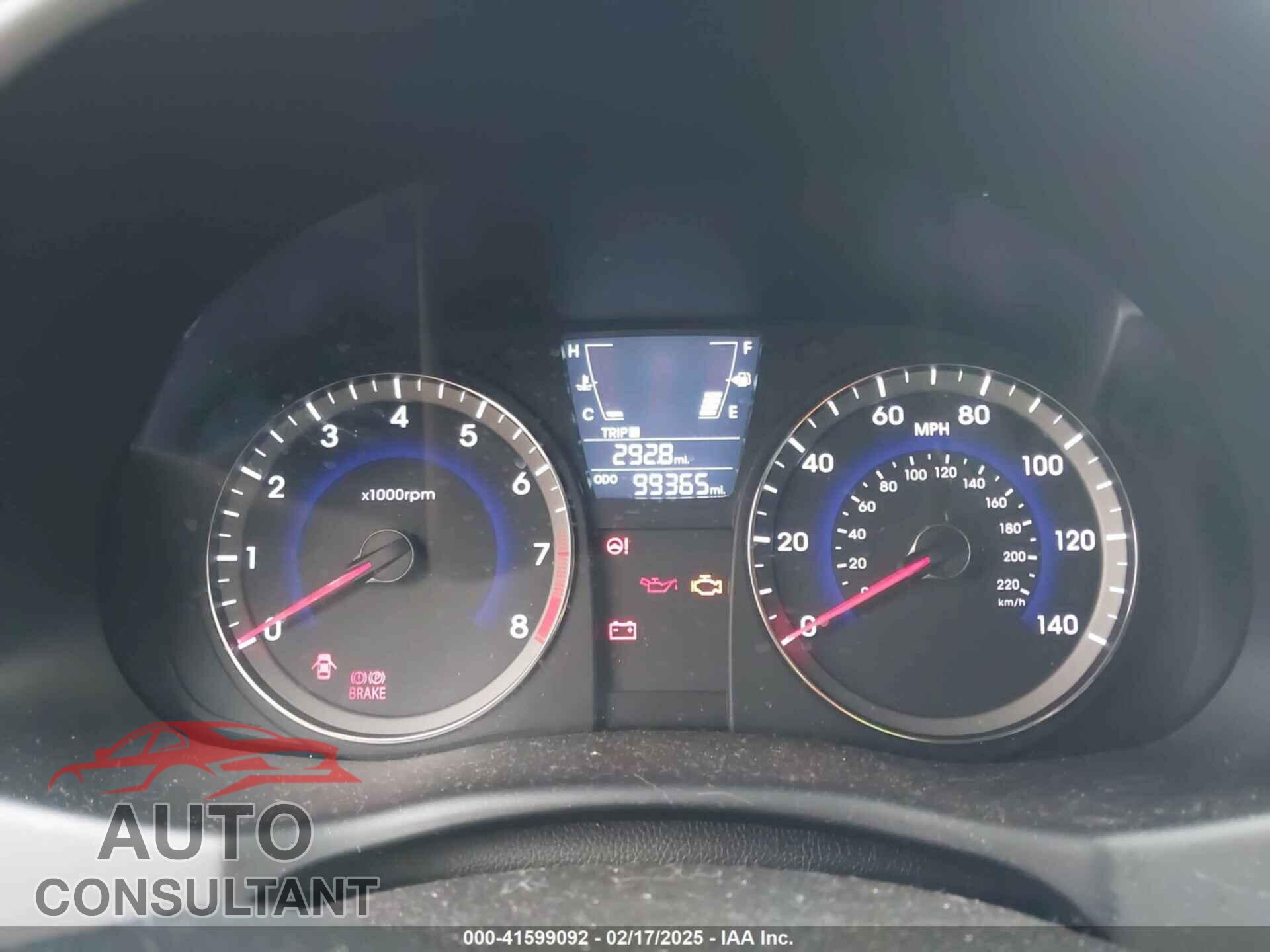 HYUNDAI ACCENT 2014 - KMHCU5AE2EU163446