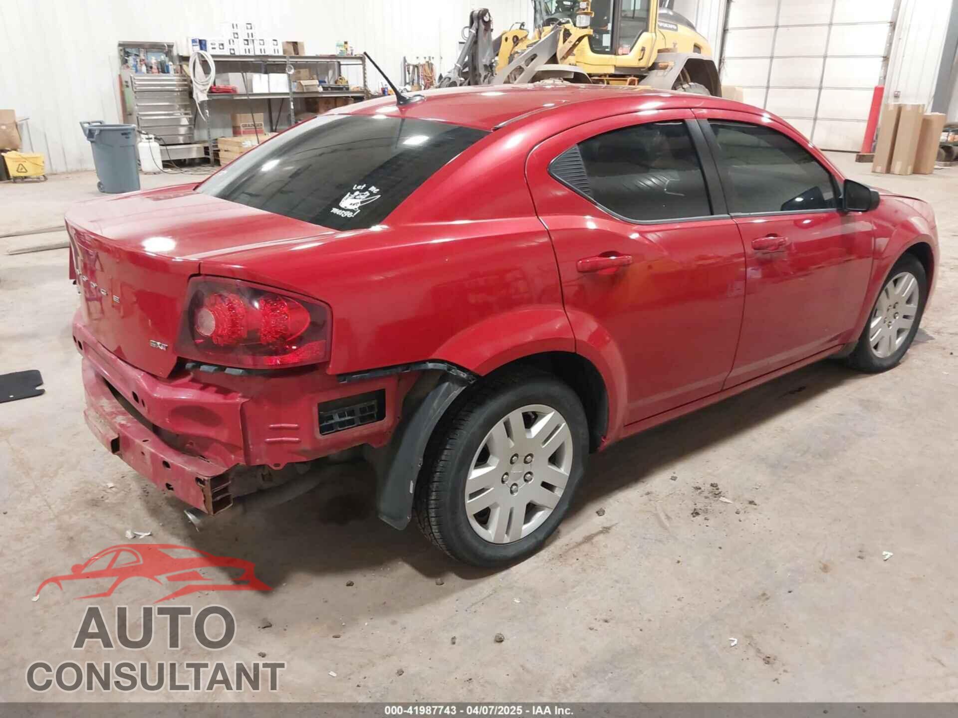 DODGE AVENGER 2013 - 1C3CDZAG0DN750108