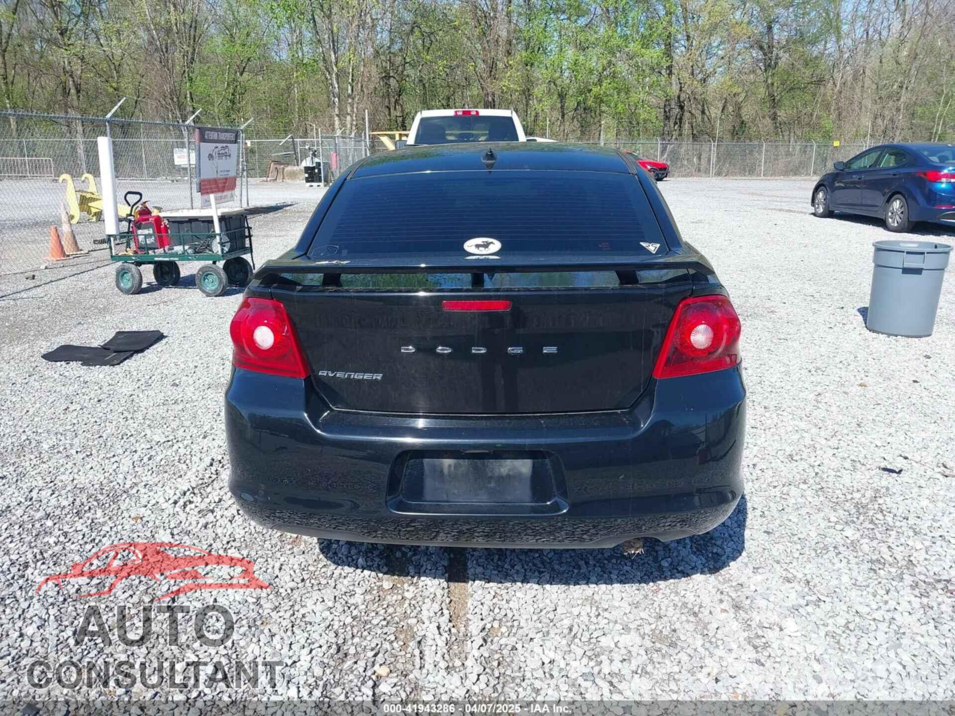 DODGE AVENGER 2013 - 1C3CDZCB5DN715694