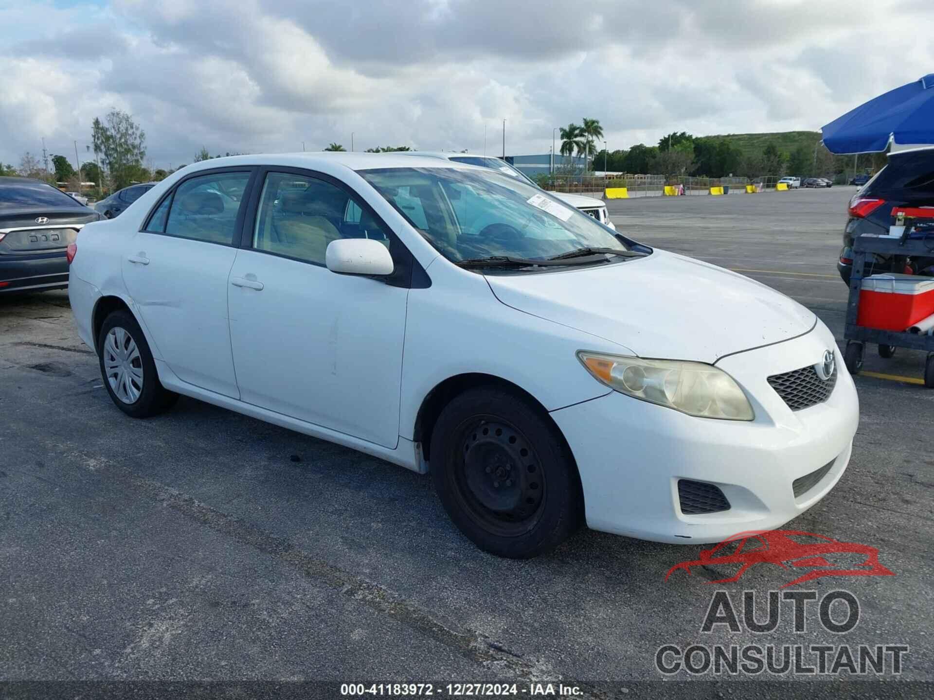 TOYOTA COROLLA 2009 - 2T1BU40E39C163230