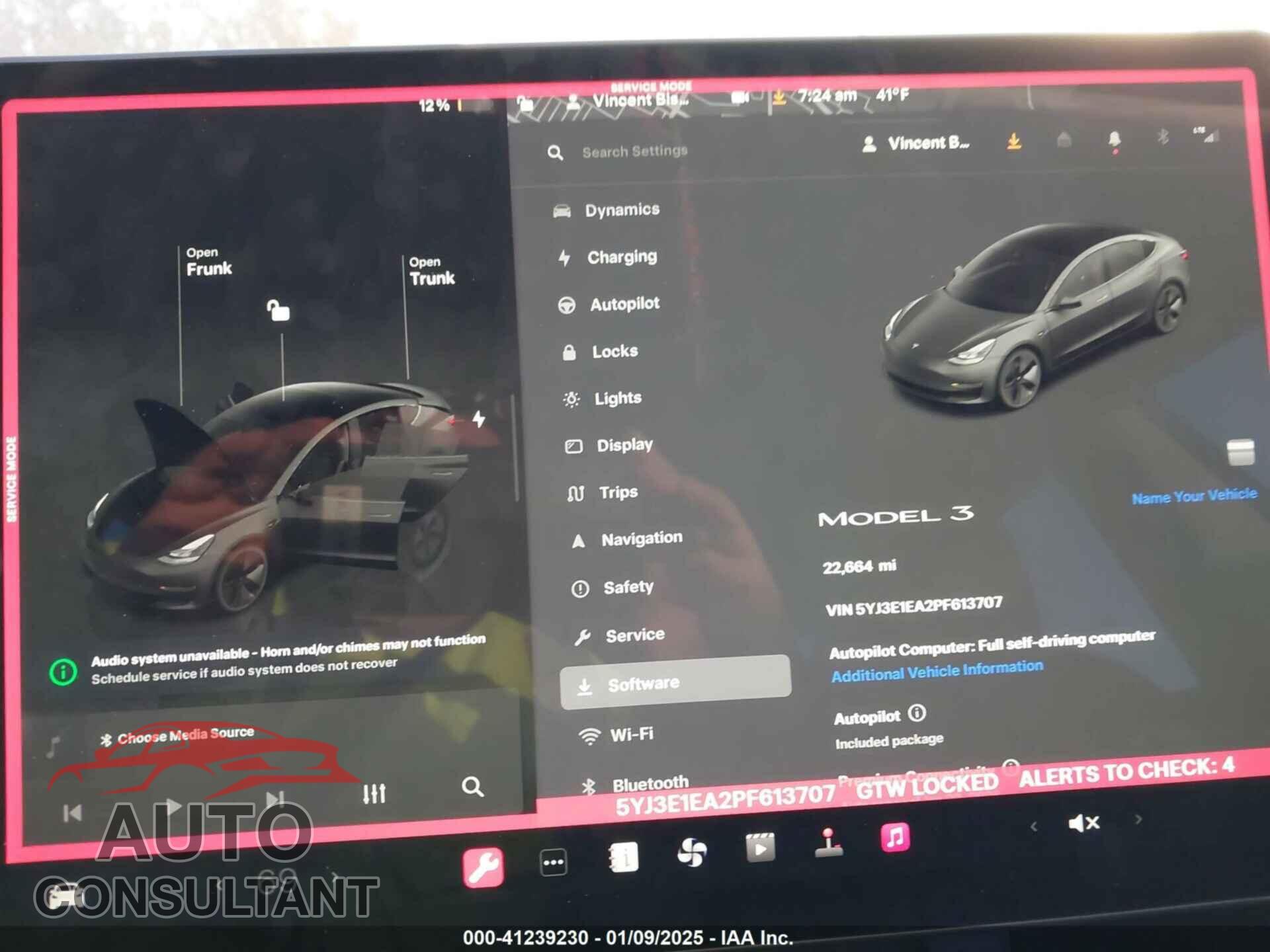 TESLA MODEL 3 2023 - 5YJ3E1EA2PF613707