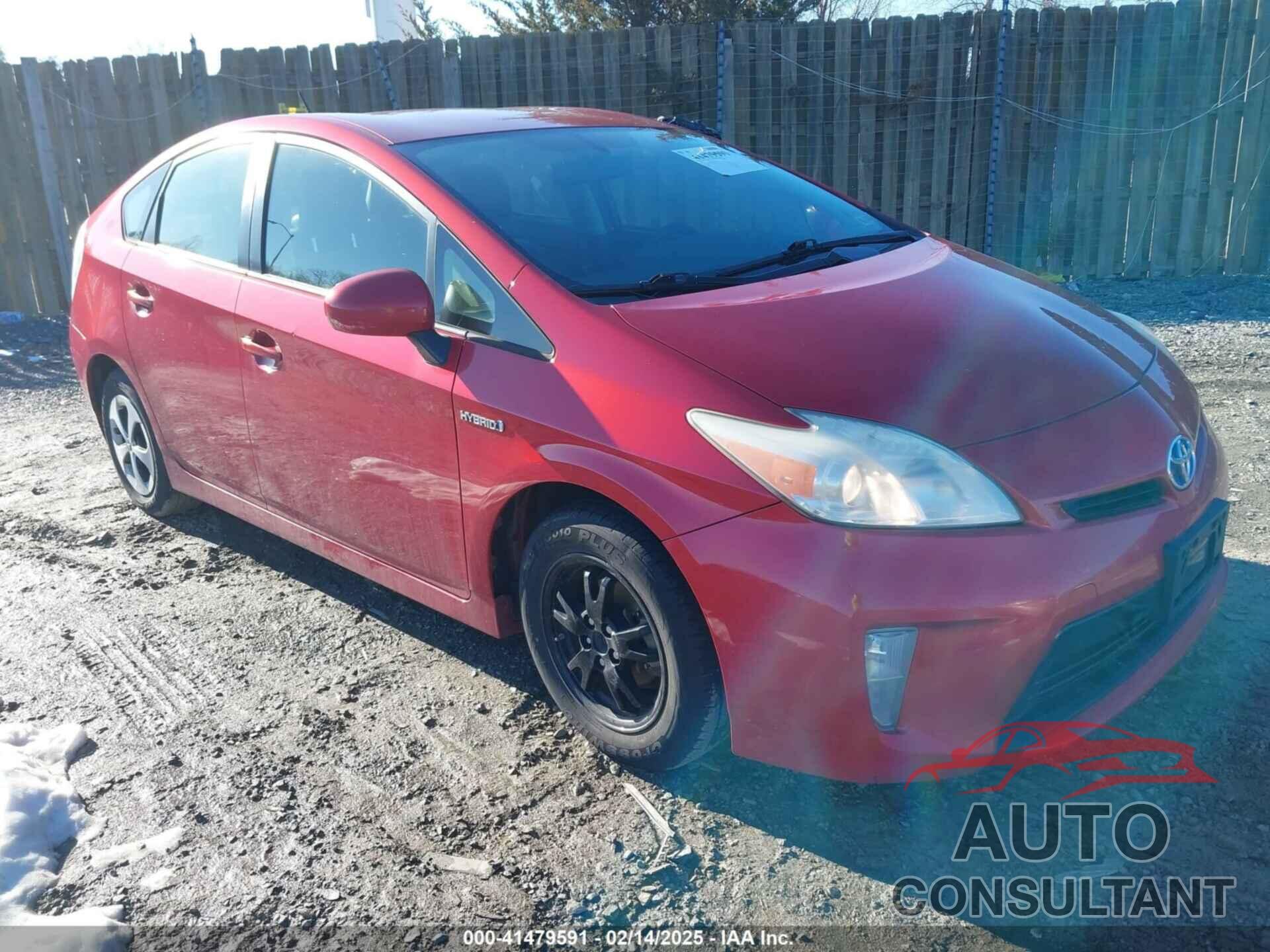 TOYOTA PRIUS 2012 - JTDKN3DU2C5392270