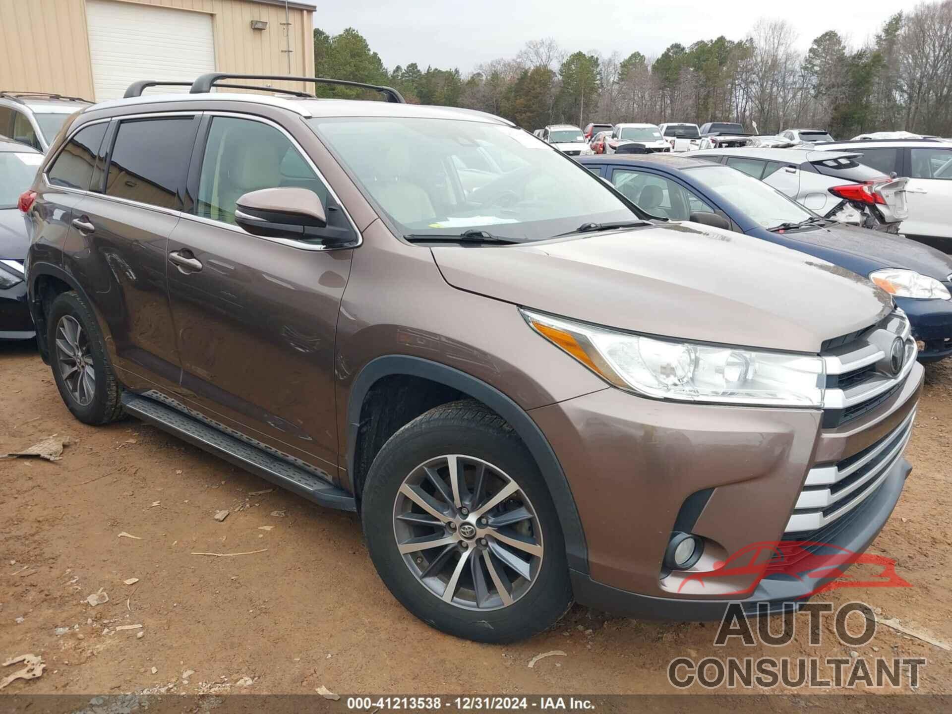 TOYOTA HIGHLANDER 2018 - 5TDJZRFH1JS876490