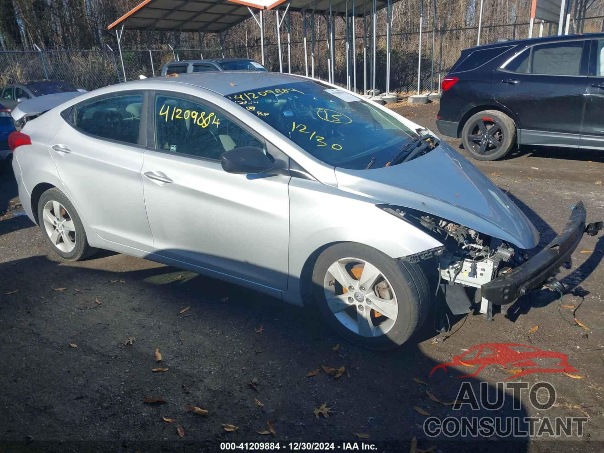 HYUNDAI ELANTRA 2013 - KMHDH4AEXDU011190